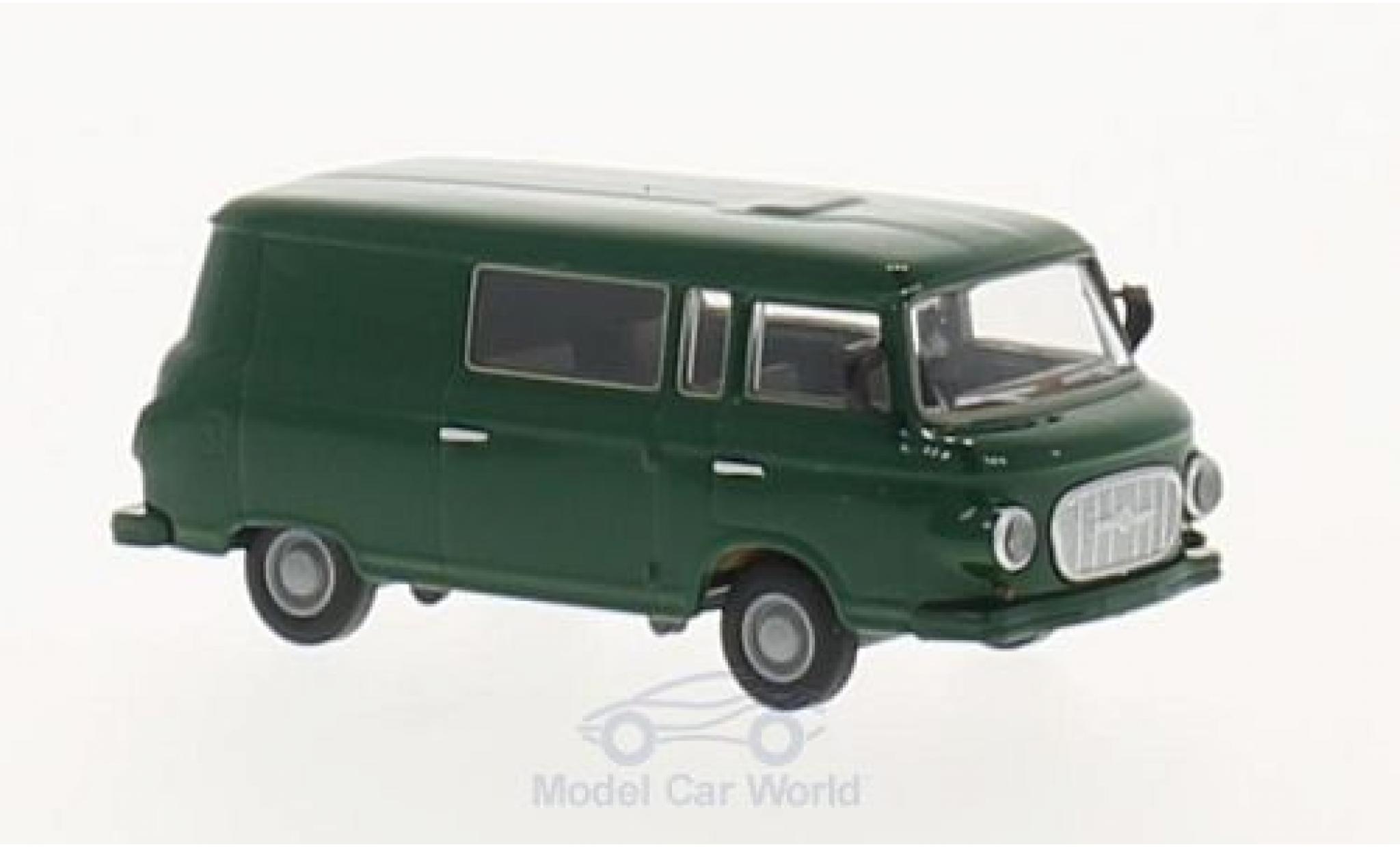 Barkas B 1000 1/87 Brekina groen Halbbus modelauto