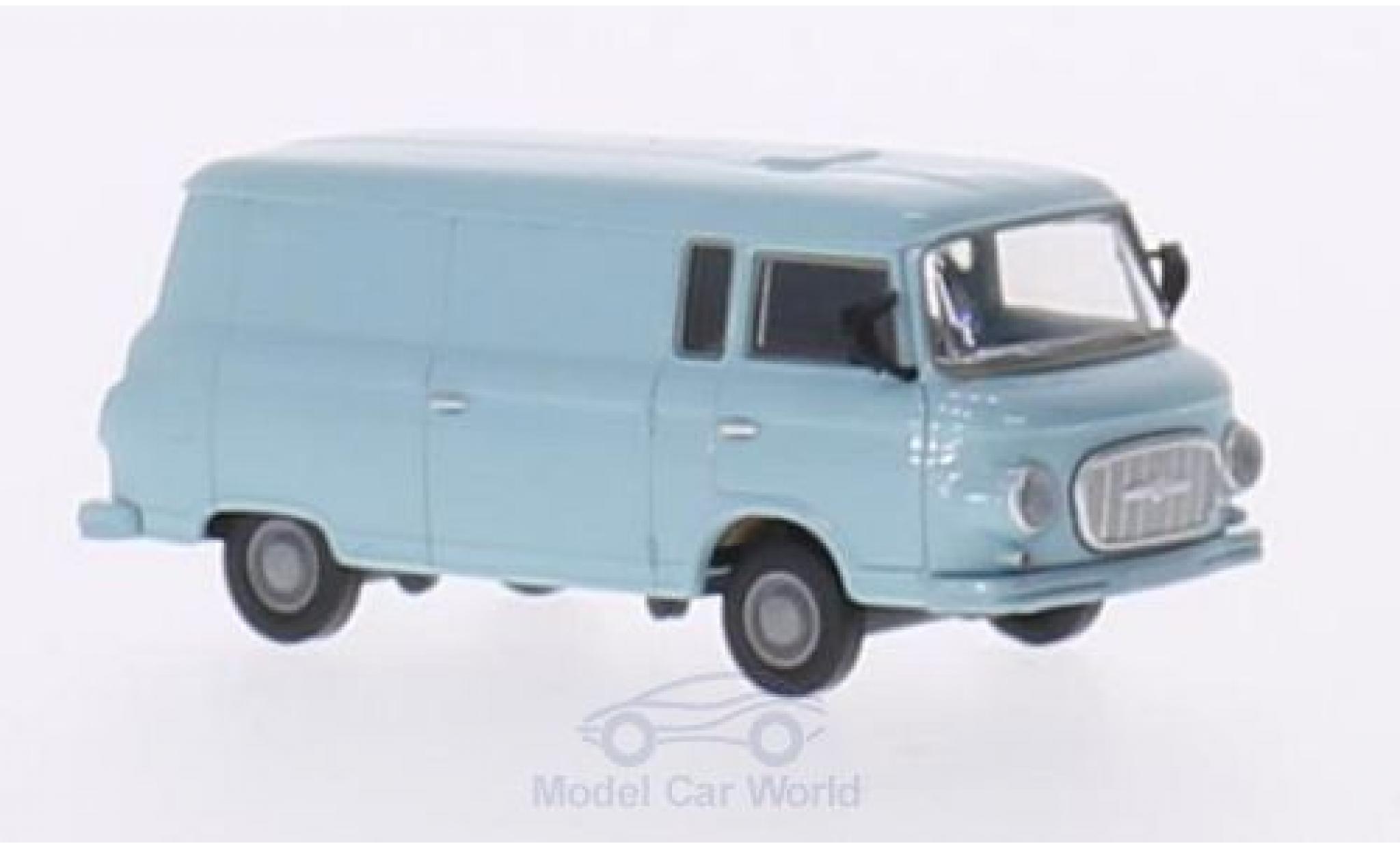Barkas B 1000 1/87 Brekina blauw Kasten modelauto