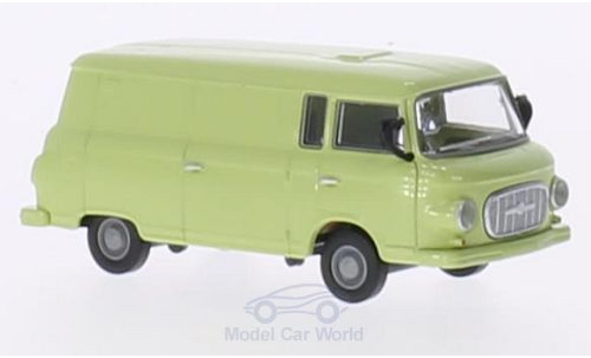 Barkas B 1000 1/87 Brekina Kasten groen modelauto
