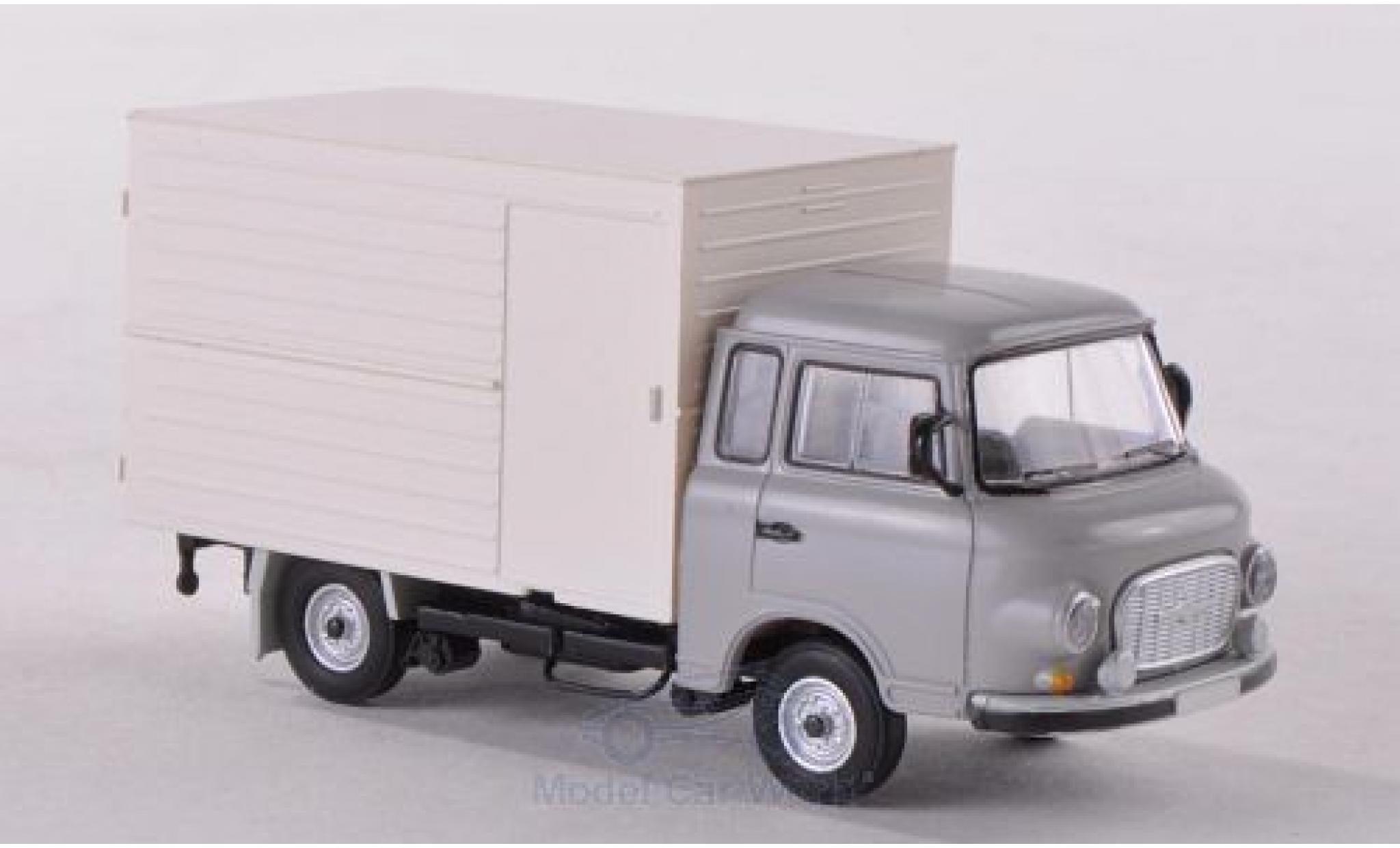 Barkas B 1000 1/87 Brekina Koffer grijs modelauto