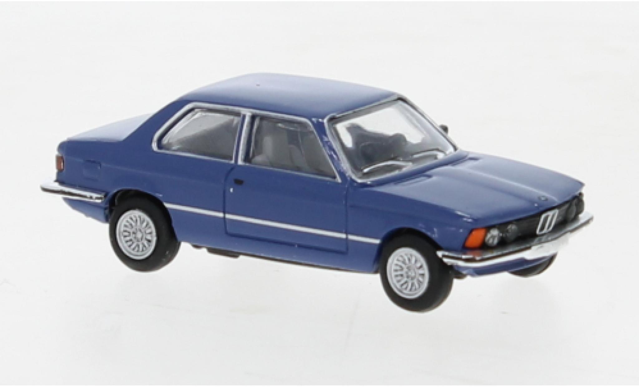 Bmw 323 1/87 Brekina i blauw 1975 modelauto