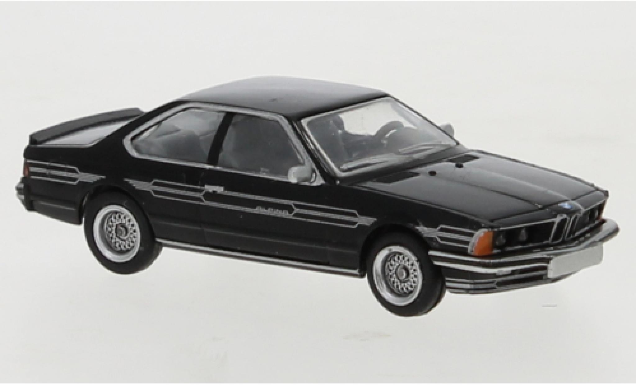 Bmw 635 1/87 Brekina CSi zwart/D&eacute;corer 1977 modelauto