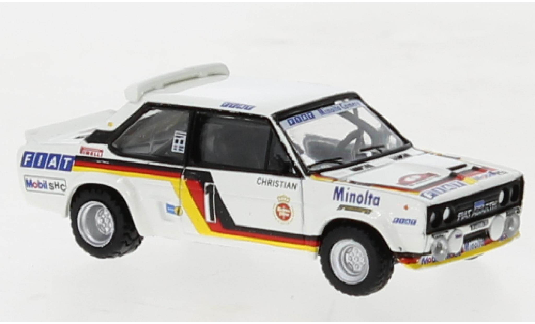 Fiat 131 1/87 Brekina Abarth No.1 Minolta Rally Hunsr&uuml;ck 1980 modelauto