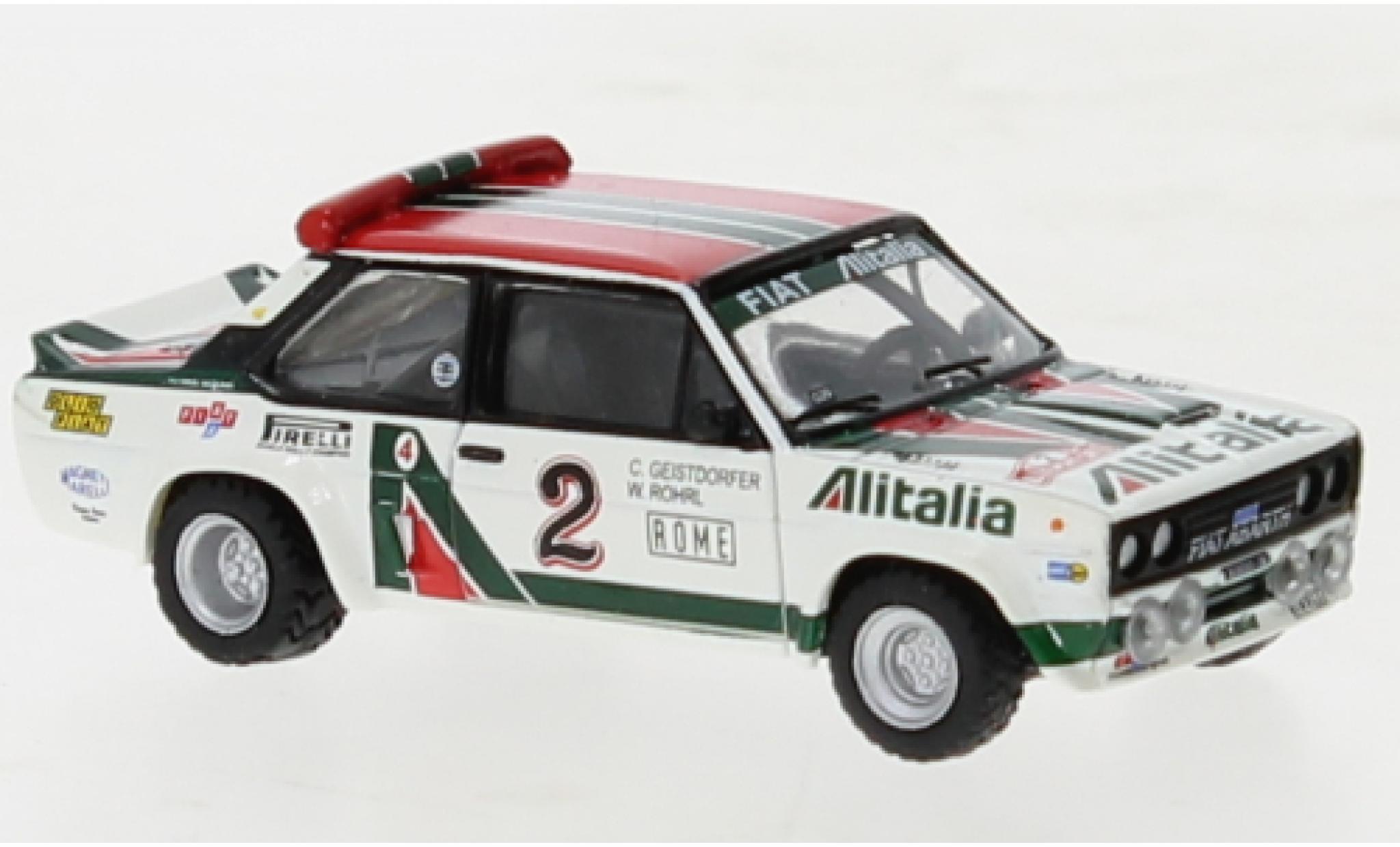 Fiat 131 1/87 Brekina Abarth No.2 Alitalia 1978 modelauto