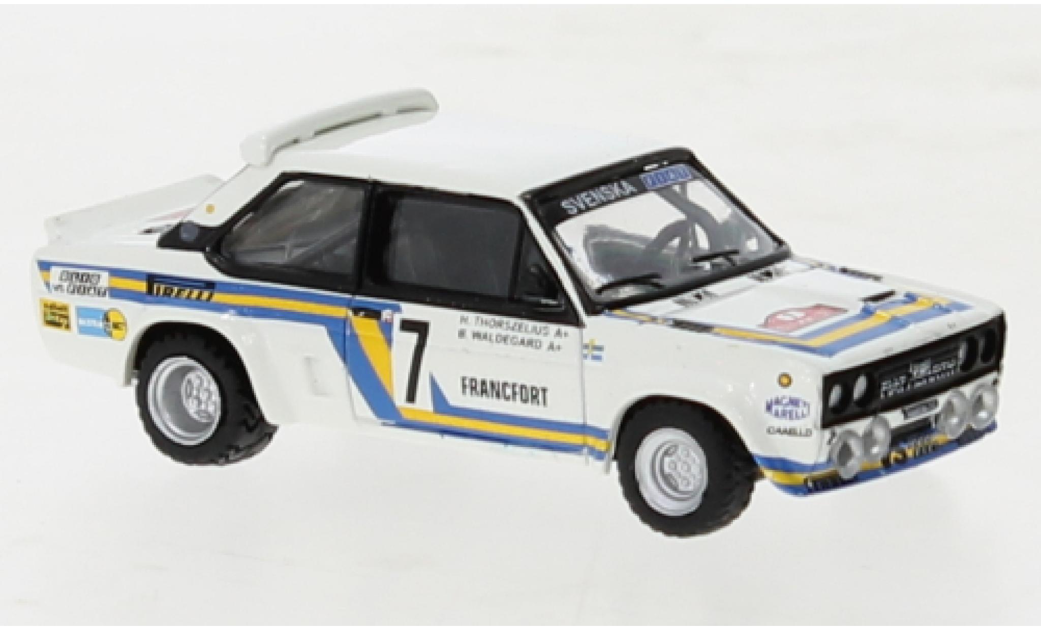 Fiat 131 1/87 Brekina Abarth No.7 Svenska Monte Carlo 1980 modelauto