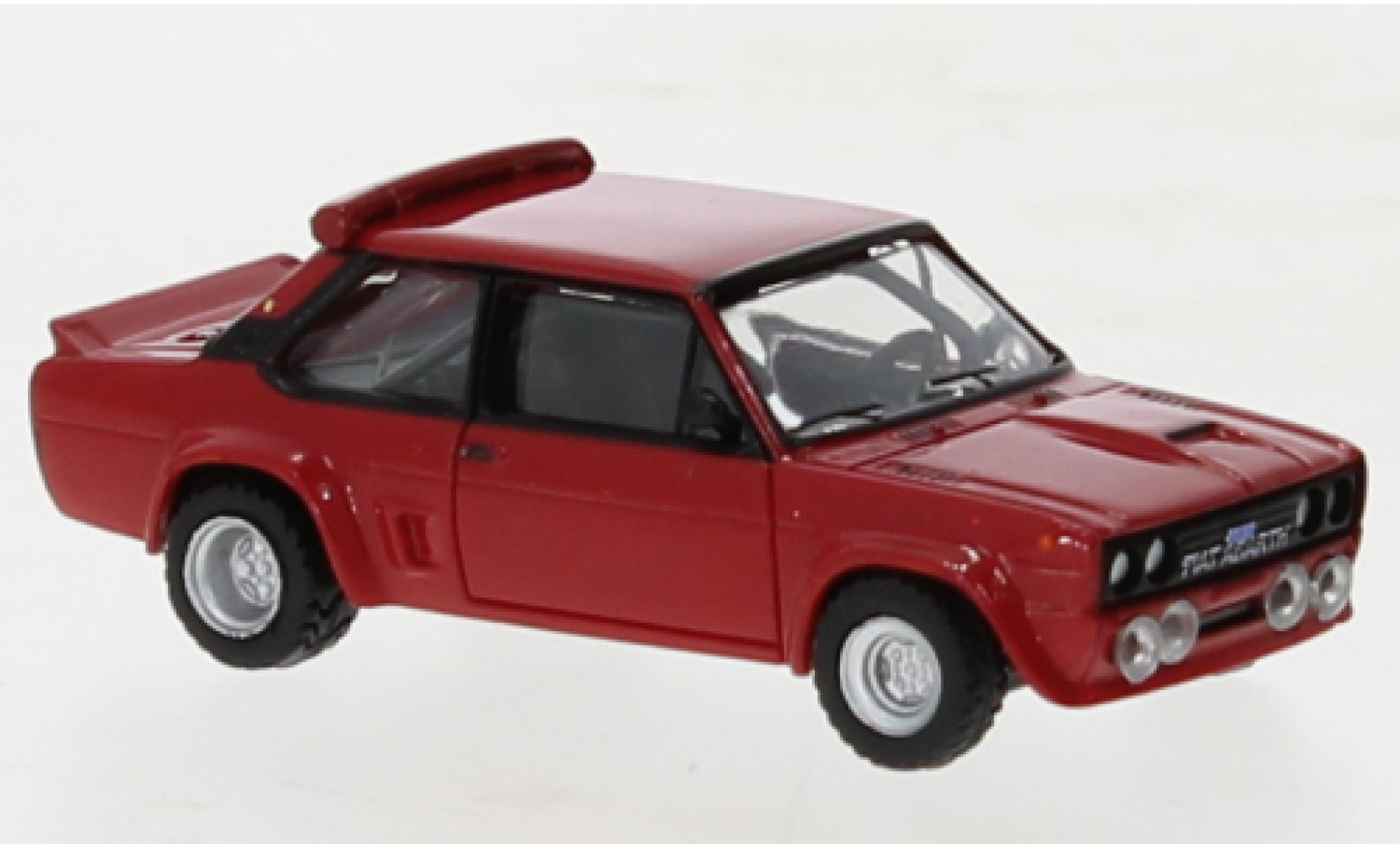 Fiat 131 1/87 Brekina Abarth rood 1975 modelauto