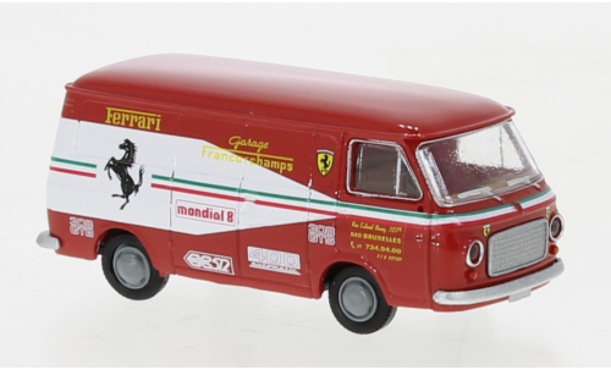 Fiat 238 1/87 Brekina bestelwagen garage Francorchamps 1966 modelauto