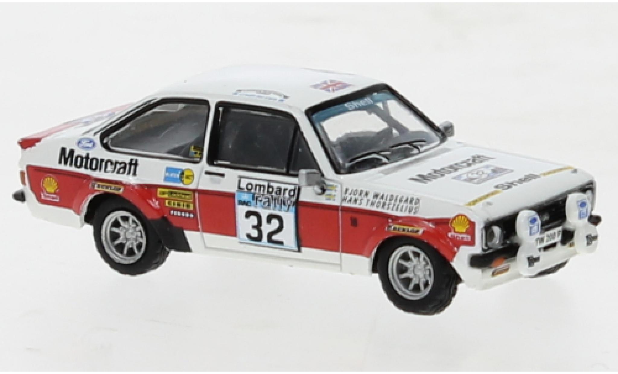 Ford Escort 1/87 Brekina RS 1800 No.32 Rallye RAC Lombard 1976 modelauto