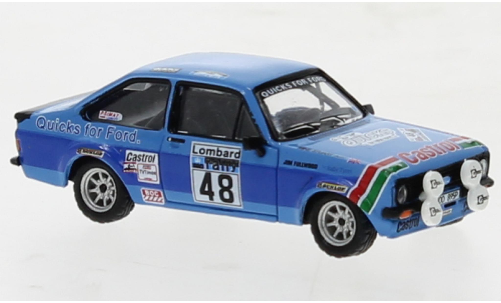 Ford Escort 1/87 Brekina RS 1800 No.48 Rallye RAC Lombard 1980 modelauto