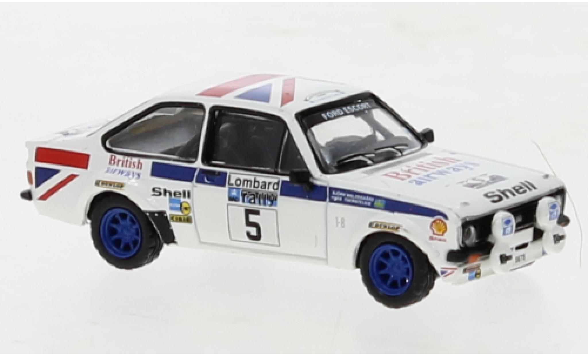 Ford Escort 1/87 Brekina RS 1800 No.5 Rallye RAC Lombard 1977 modelauto