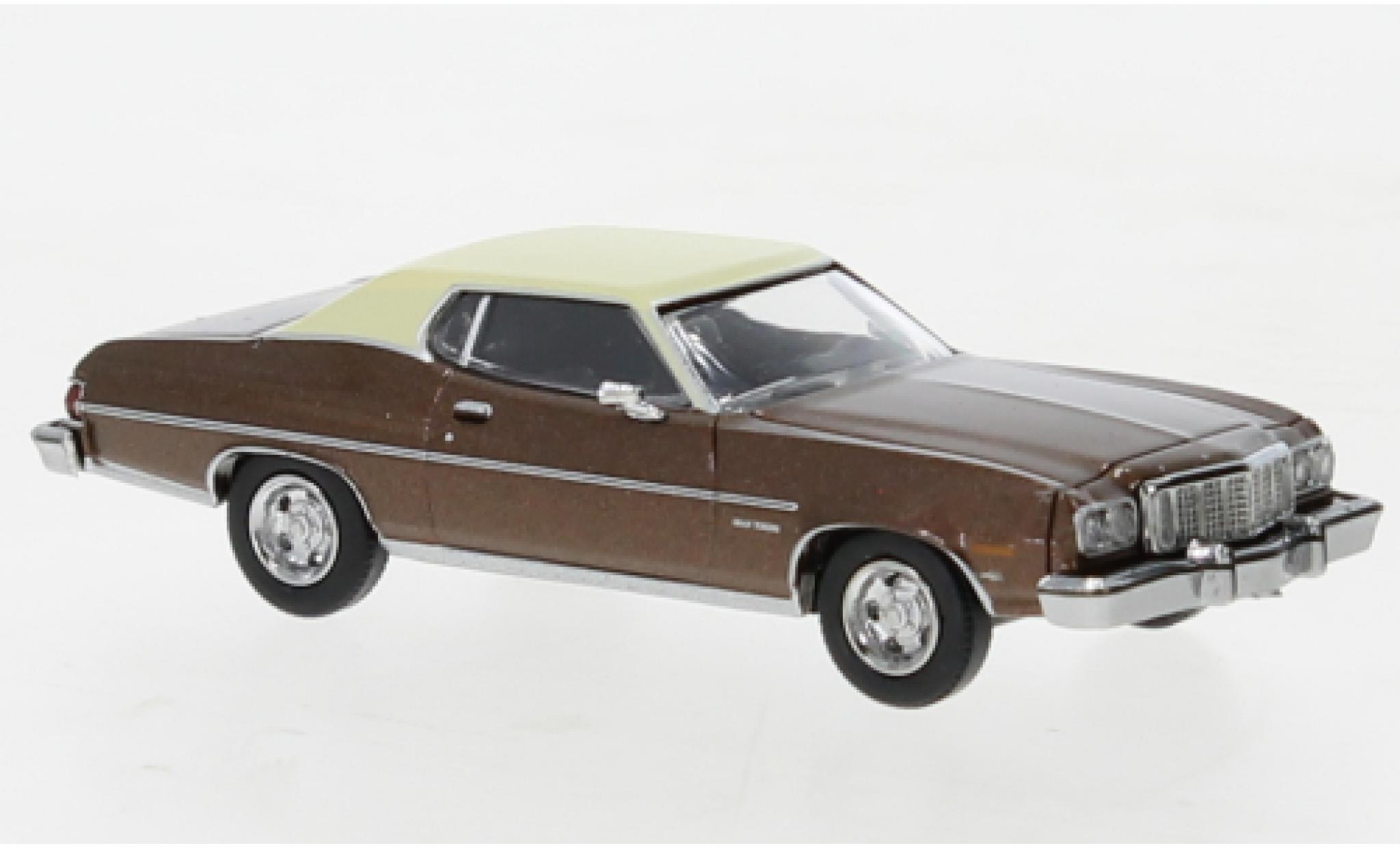 Ford Gran Torino 1/87 Brekina metallic brun/beige 1976 modelauto