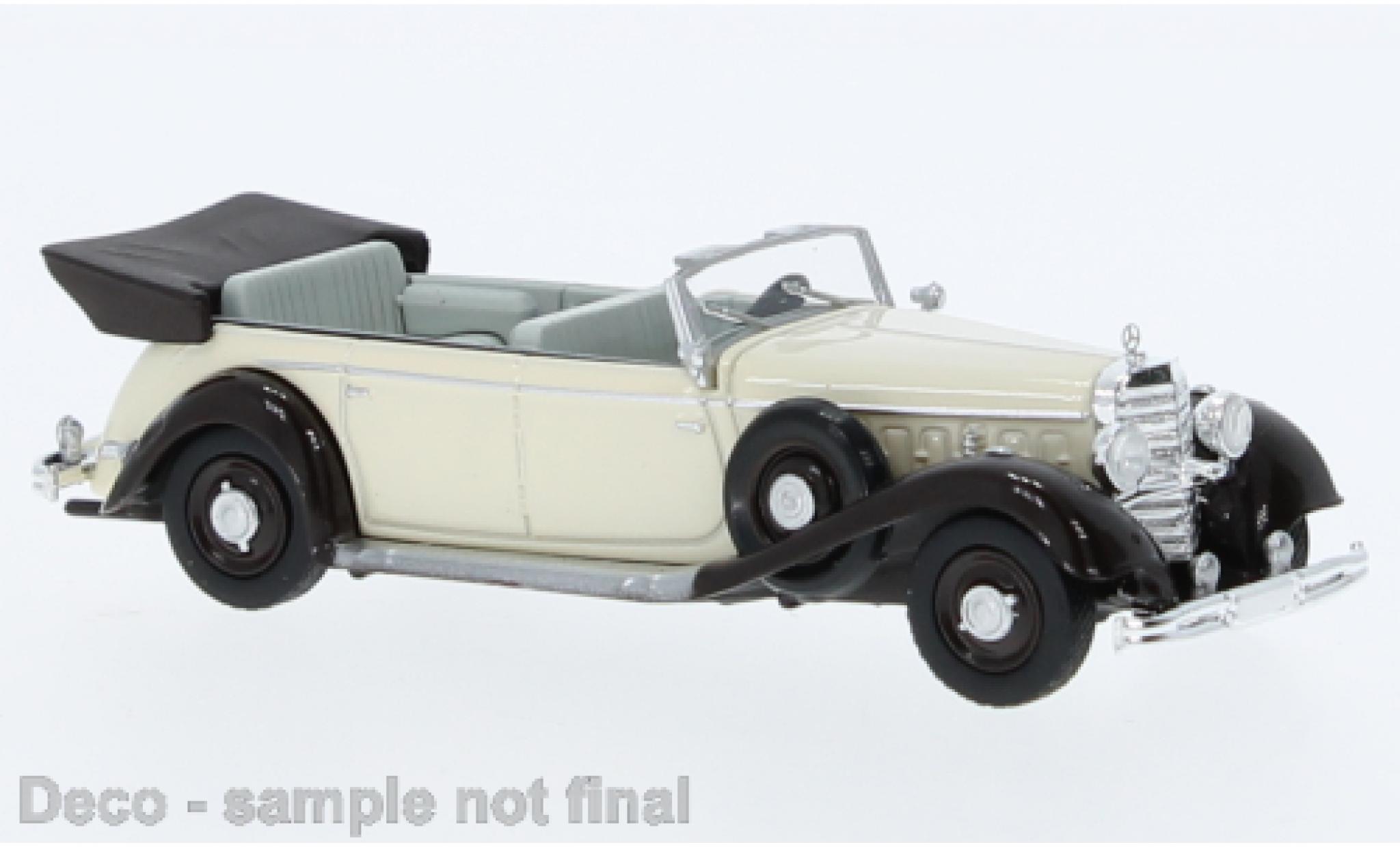 Mercedes CLA 1/87 Brekina 770 K beige clair/bruin 1938 modelauto