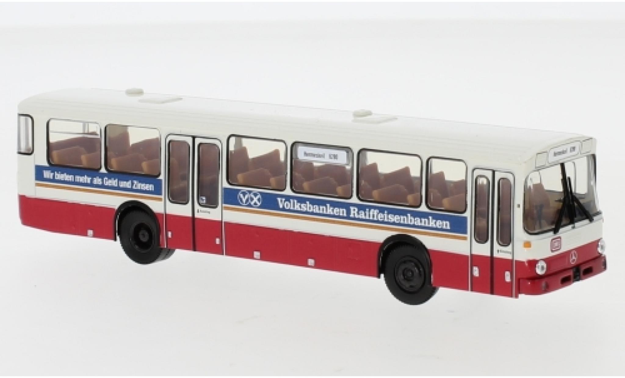 Mercedes CLA 1/87 Brekina O 307 Autobus interurbain wit/rood clair DB - V-R Banken 1982 modelauto