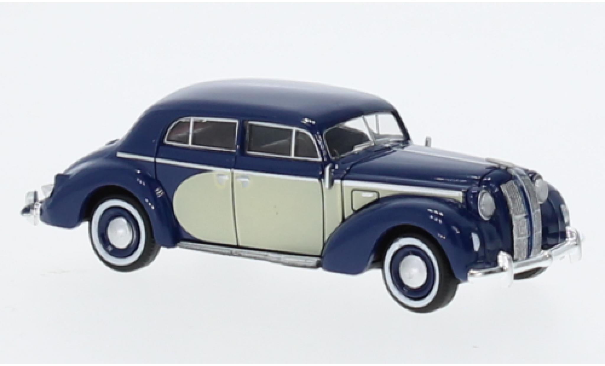 Opel Admiral 1/87 Brekina blauw fonc&eacute;/beige clair 1938 modelauto