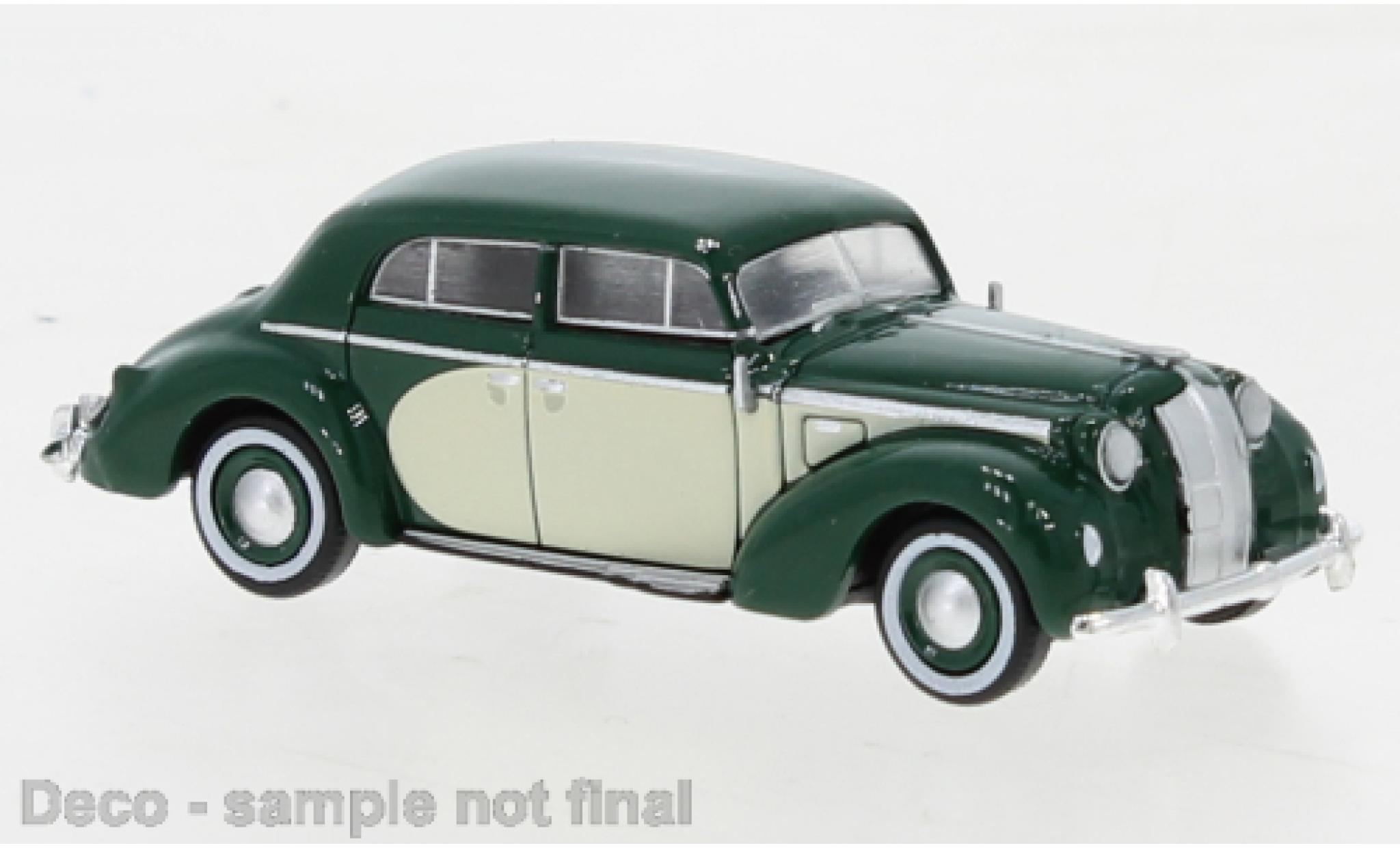 Opel Admiral 1/87 Brekina groen fonc&eacute;/beige clair 1938 modelauto
