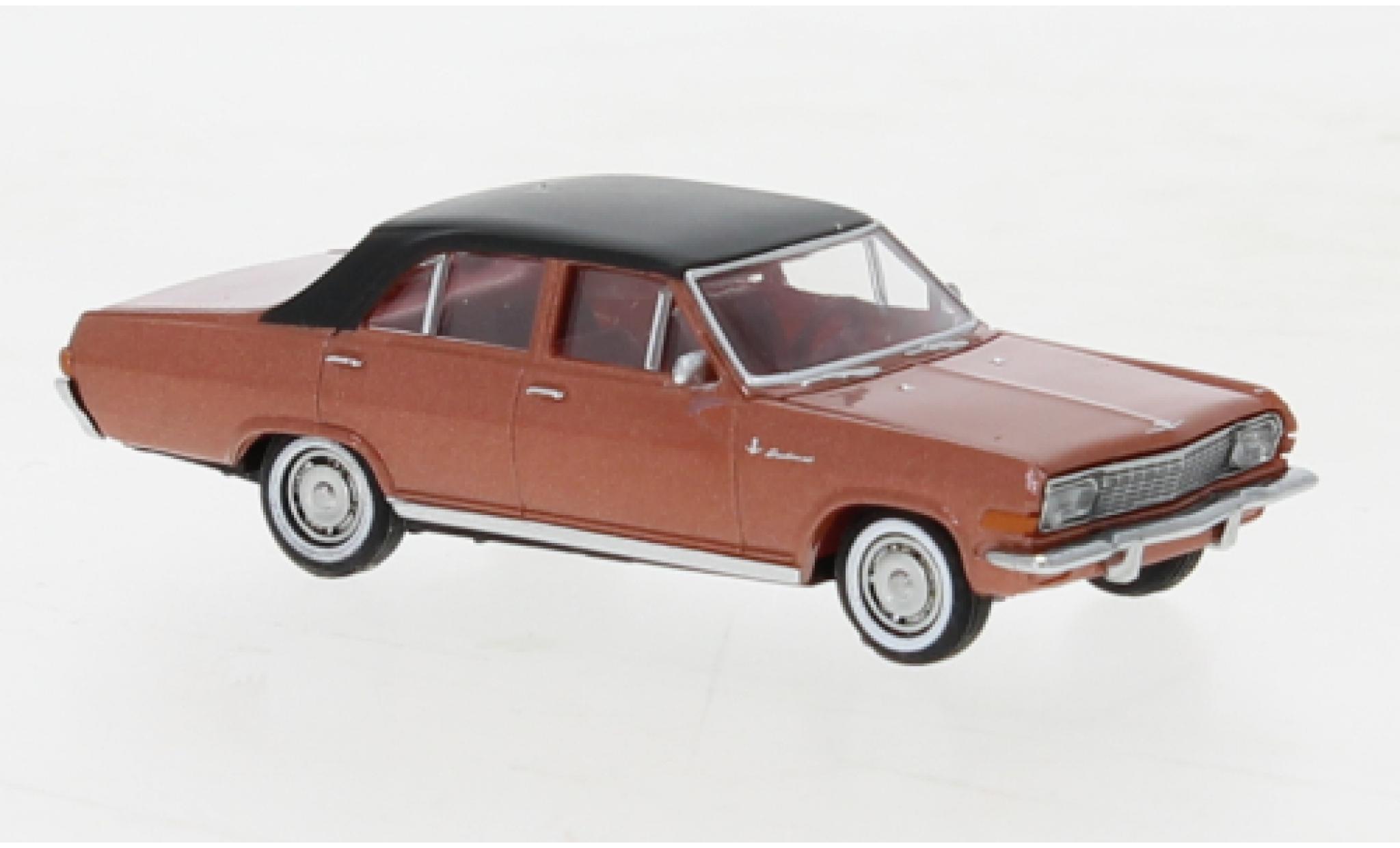 Opel Diplomat 1/87 Brekina A metallic le cuivre/zwart 1964 modelauto