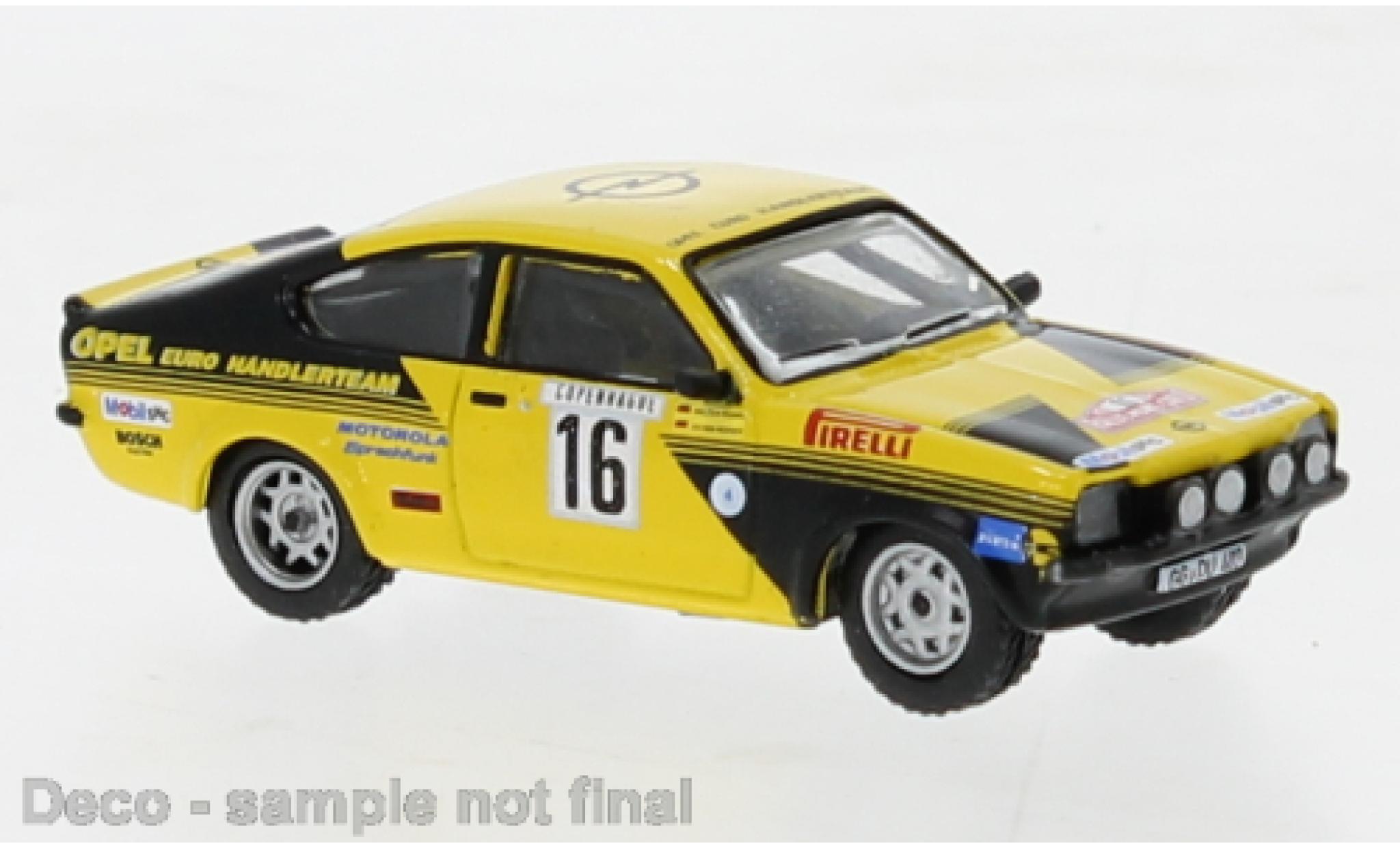 Opel Kadett 1/87 Brekina C GT/E No.16 Rallye Monte Carlo 1976 modelauto
