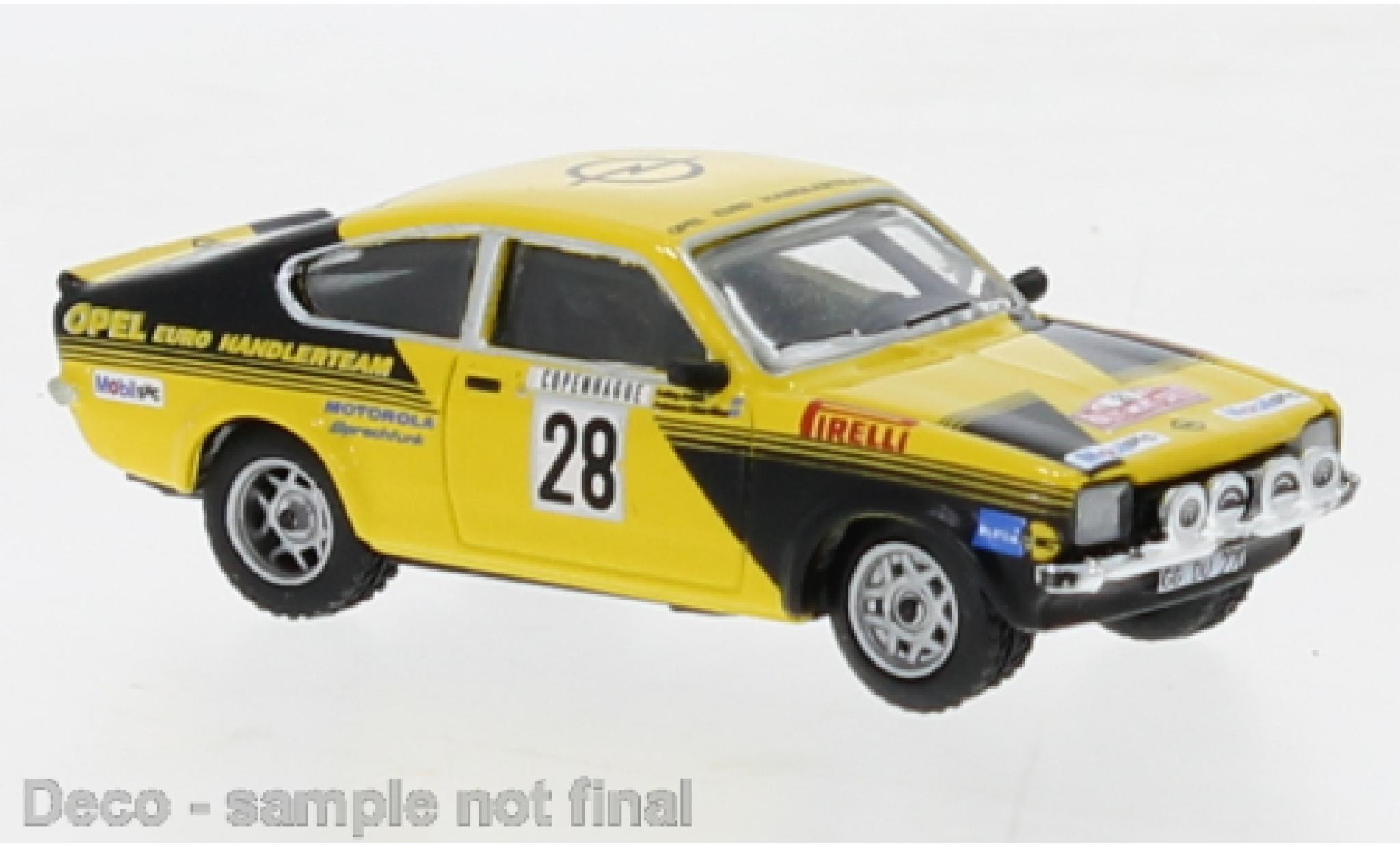 Opel Kadett 1/87 Brekina C GT/E No.28 Rallye Monte Carlo 1976 modelauto