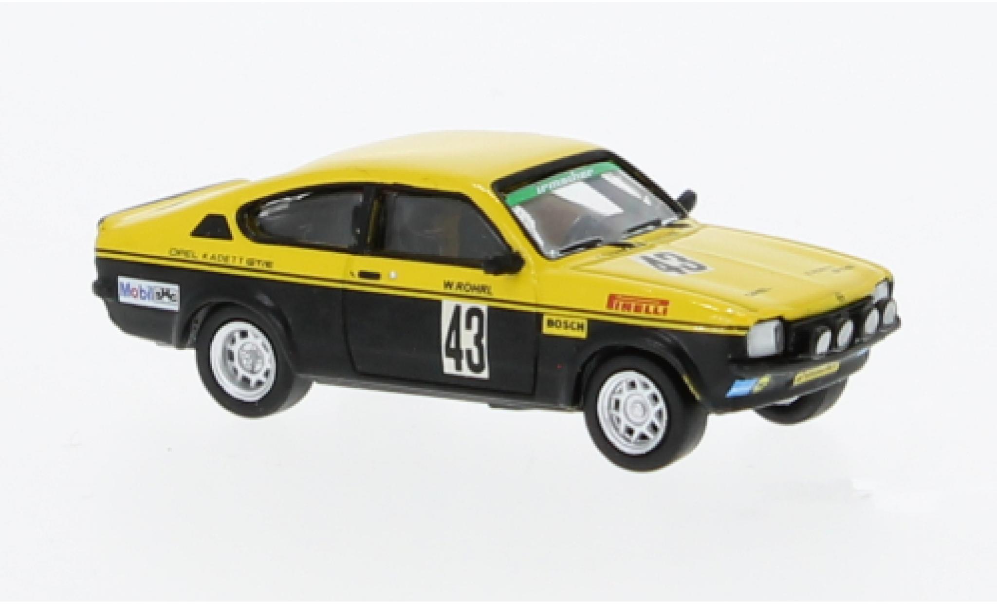 Opel Kadett 1/87 Brekina C GT/E No.43 Allemand Rallye Championnat 1976 modelauto