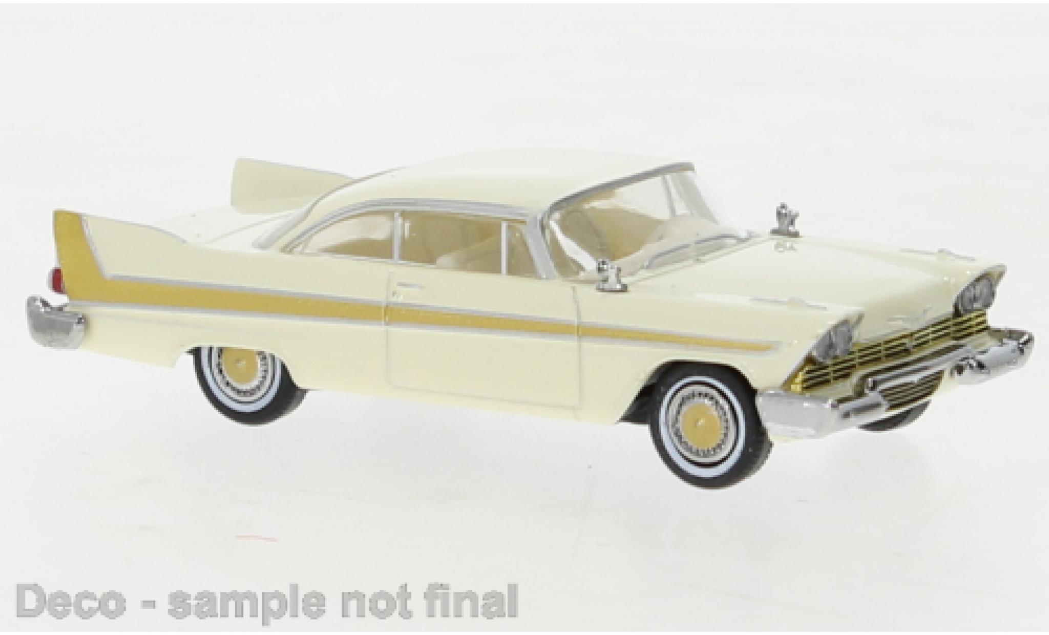 Plymouth Fury 1/87 Brekina beige 1958 modelauto