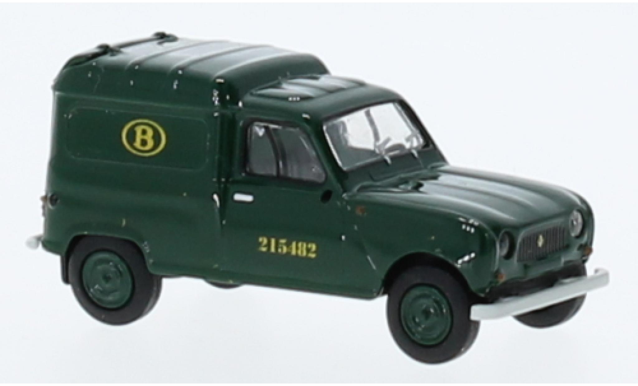 Renault 4 1/87 Brekina R Bestelbusje Bahn Belgique (B) 1961 modelauto