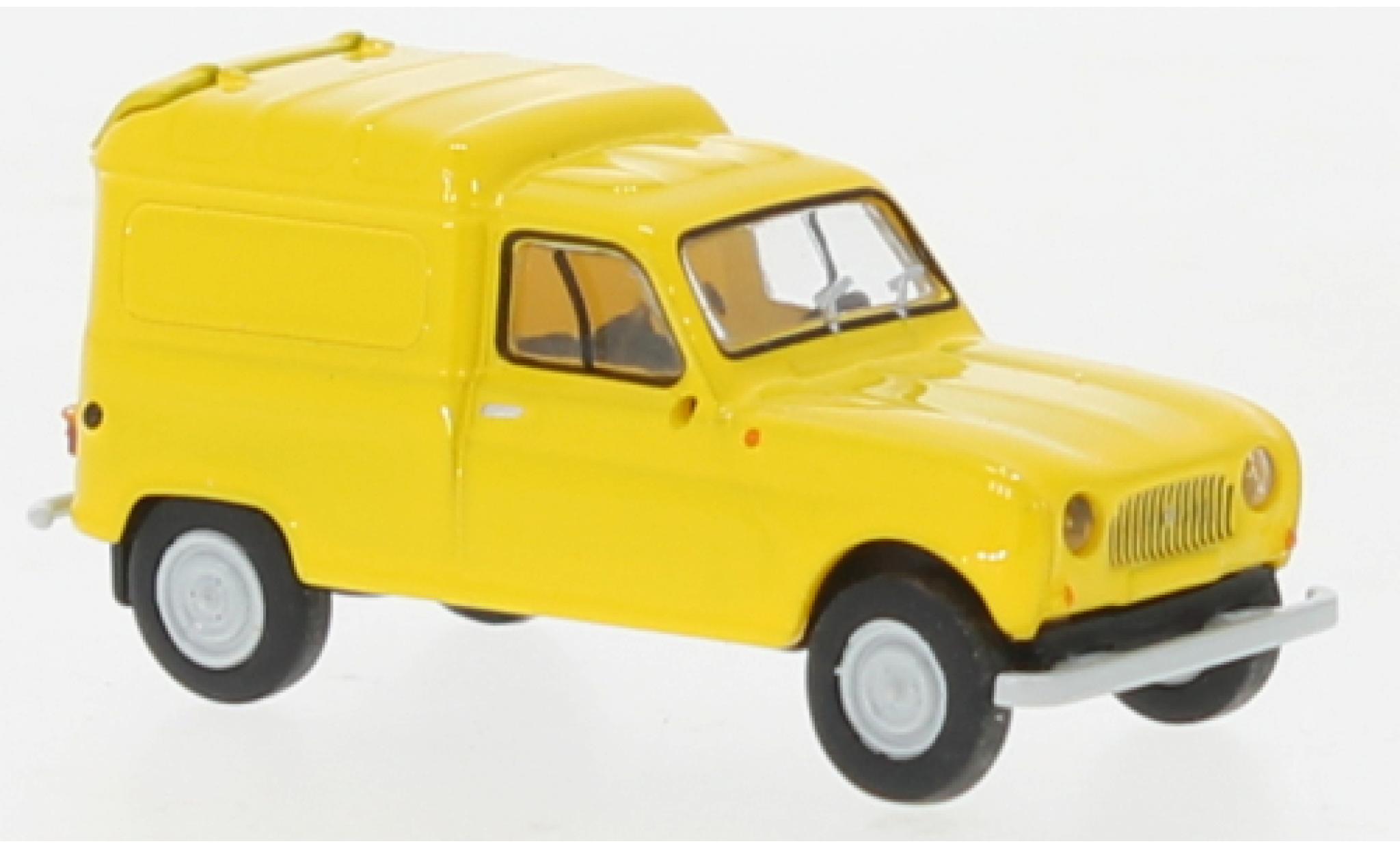 Renault 4 1/87 Brekina R Bestelbusje geel 1961 modelauto