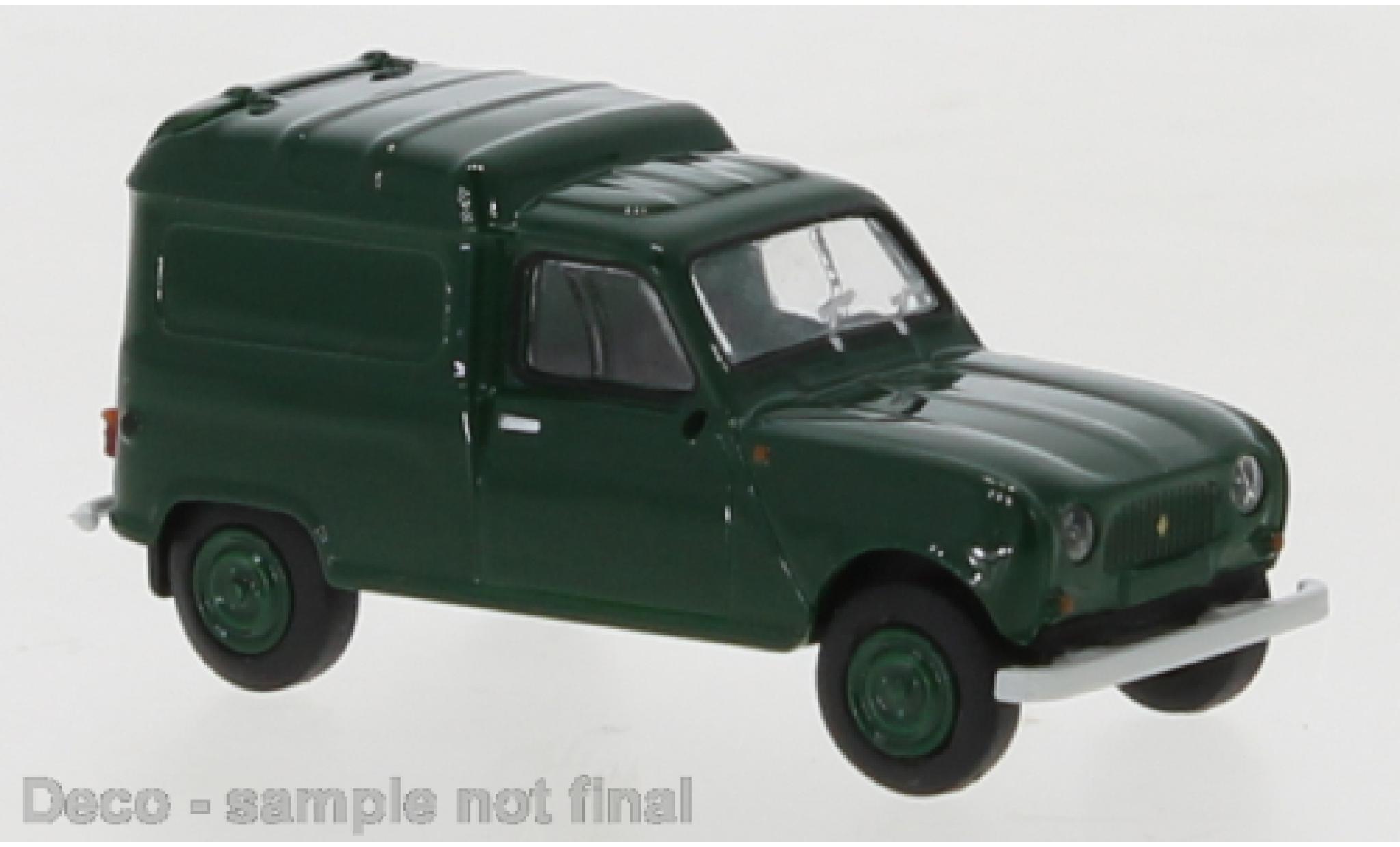Renault 4 1/87 Brekina R Bestelbusje groen fonc&eacute; 1961 modelauto
