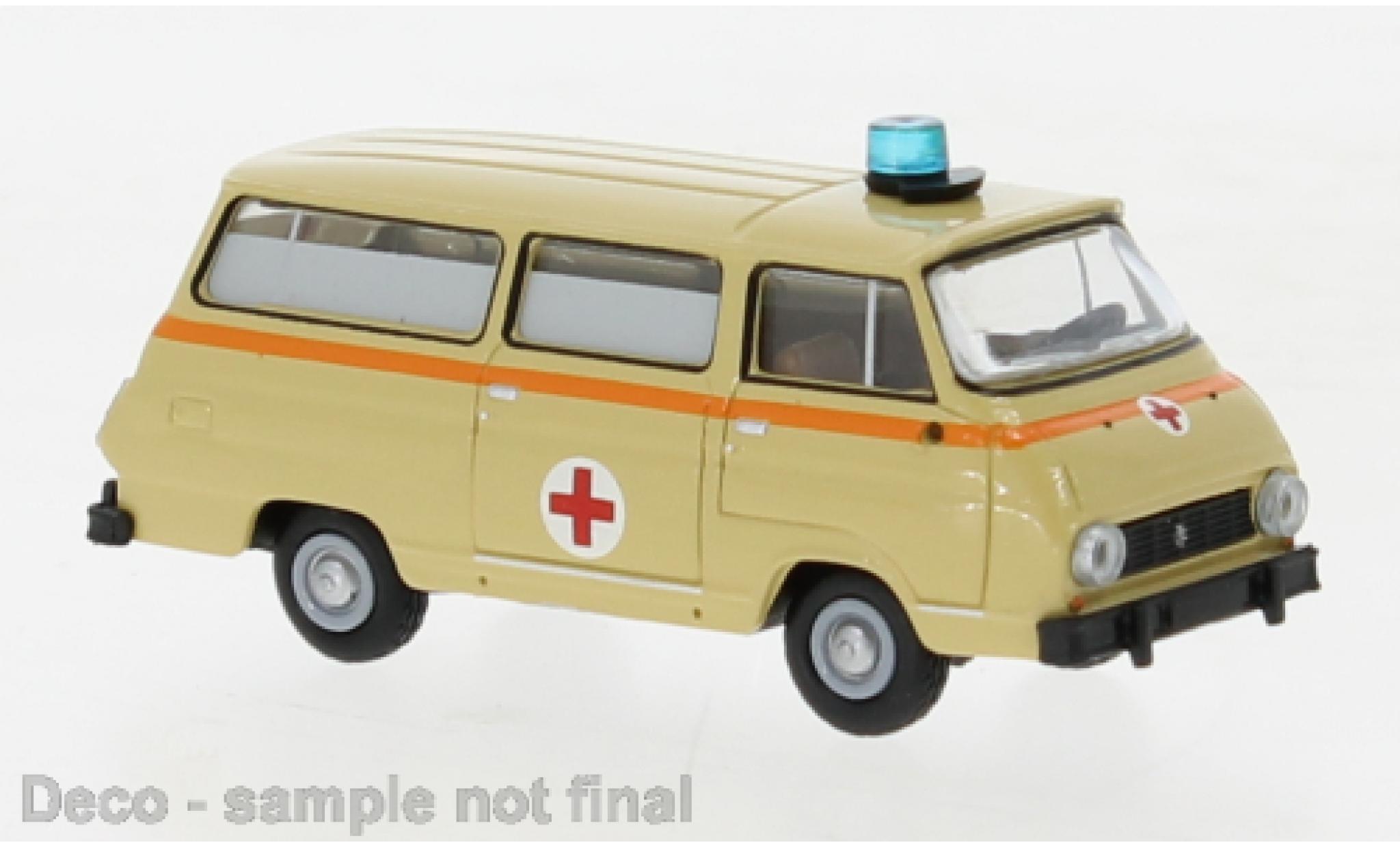Skoda 1203 1/87 Brekina Bus Ambulance 1969 modelauto