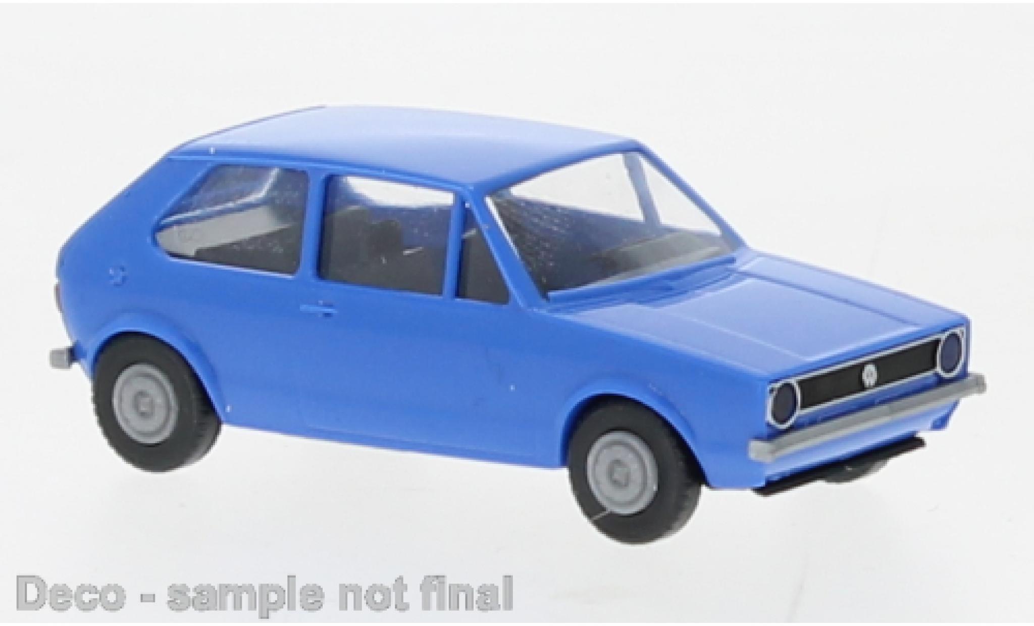 Volkswagen Golf 1/87 Brekina I blauw 1974 modelauto