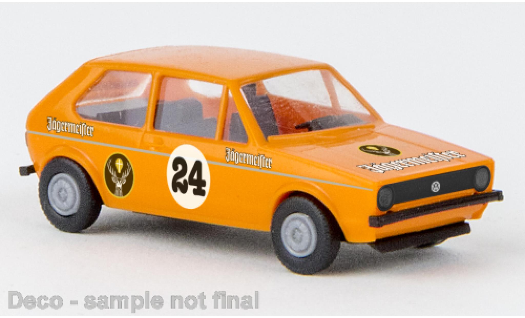 Volkswagen Golf 1/87 Brekina I J&auml;germeister 1974 modelauto