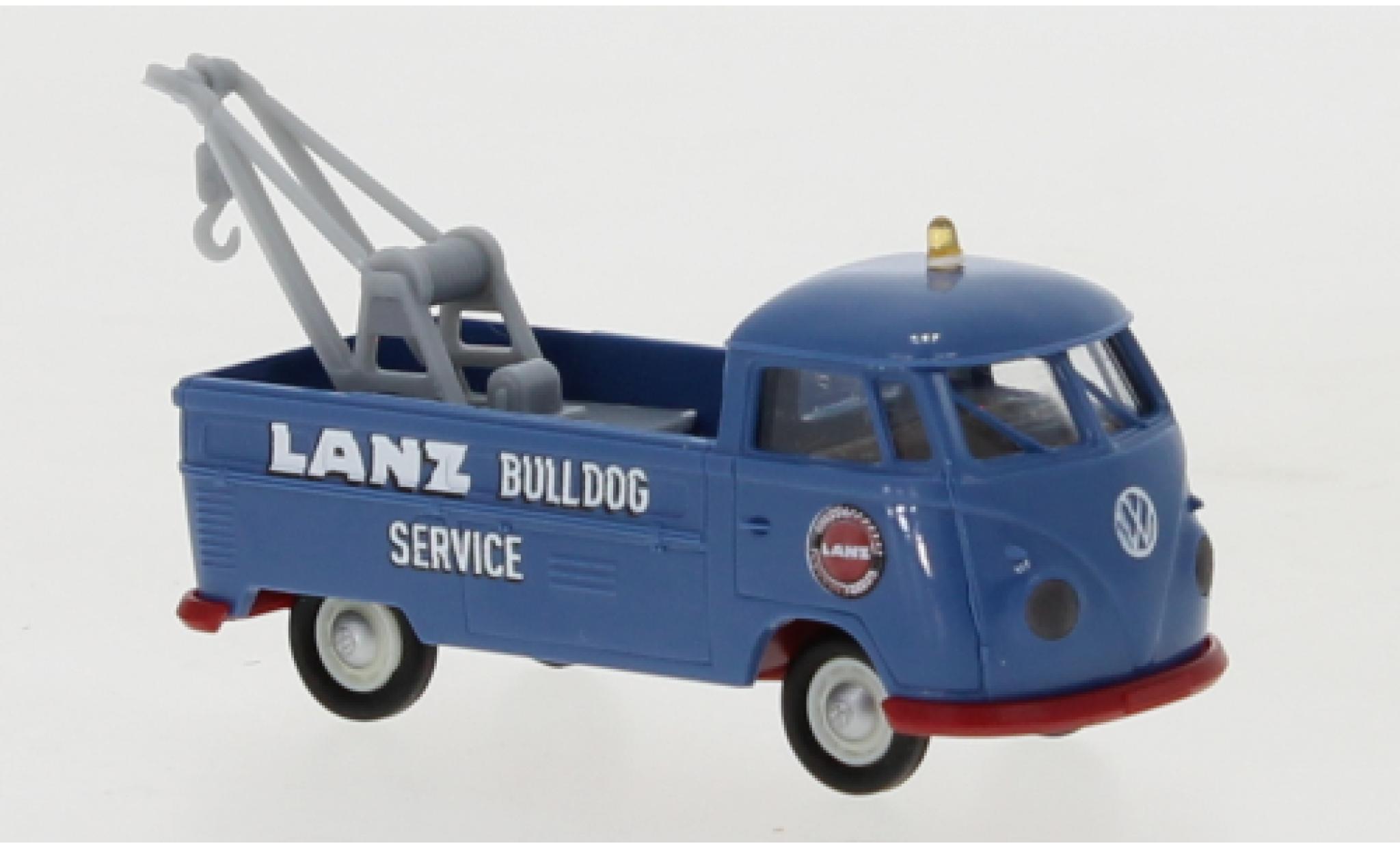 Volkswagen T1 1/87 Brekina b d&eacute;panneuse Lanz Bulldog 1960 modelauto