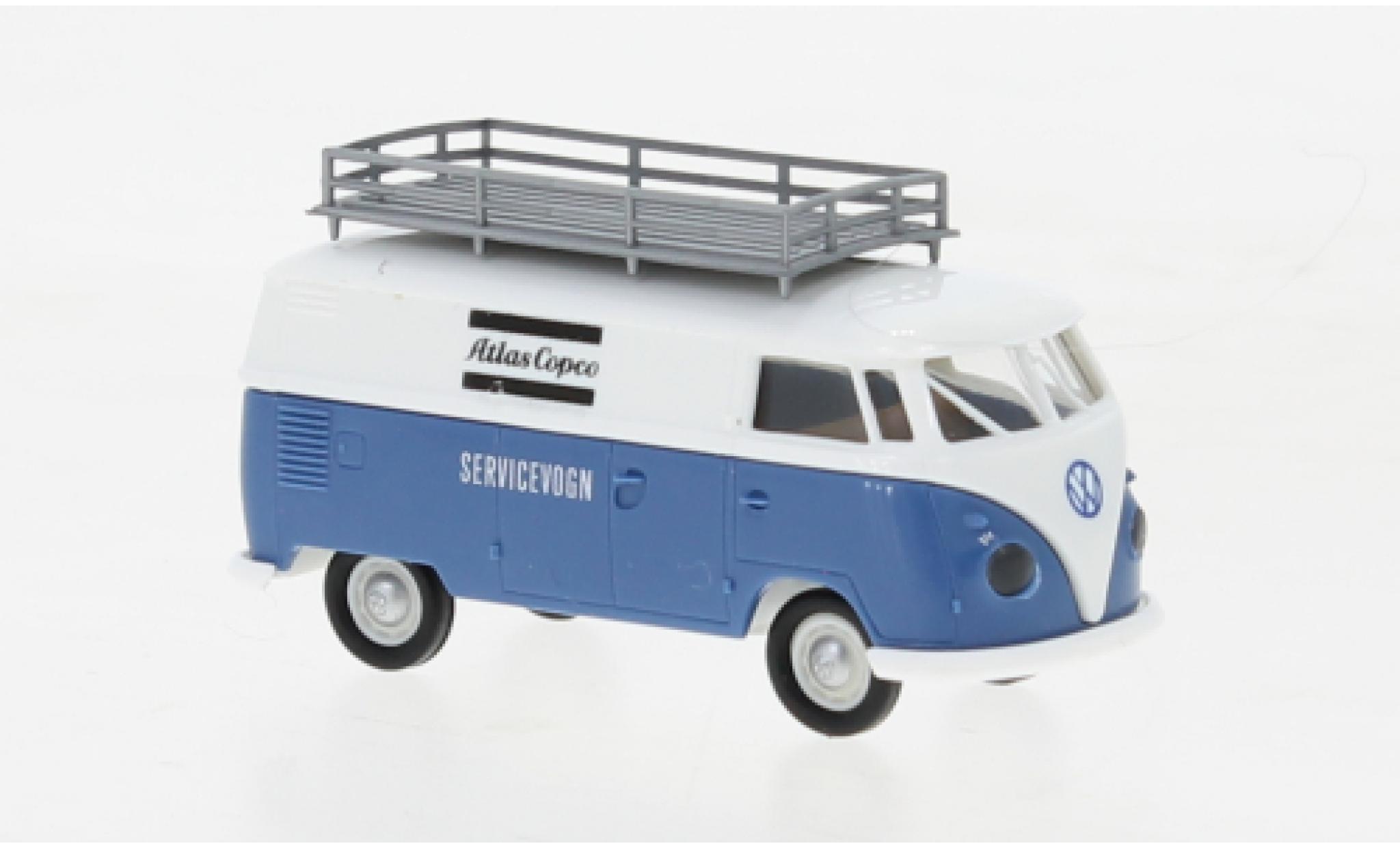 Volkswagen T1 1/87 Brekina b bestelwagen Atlas Copco 1960 modelauto