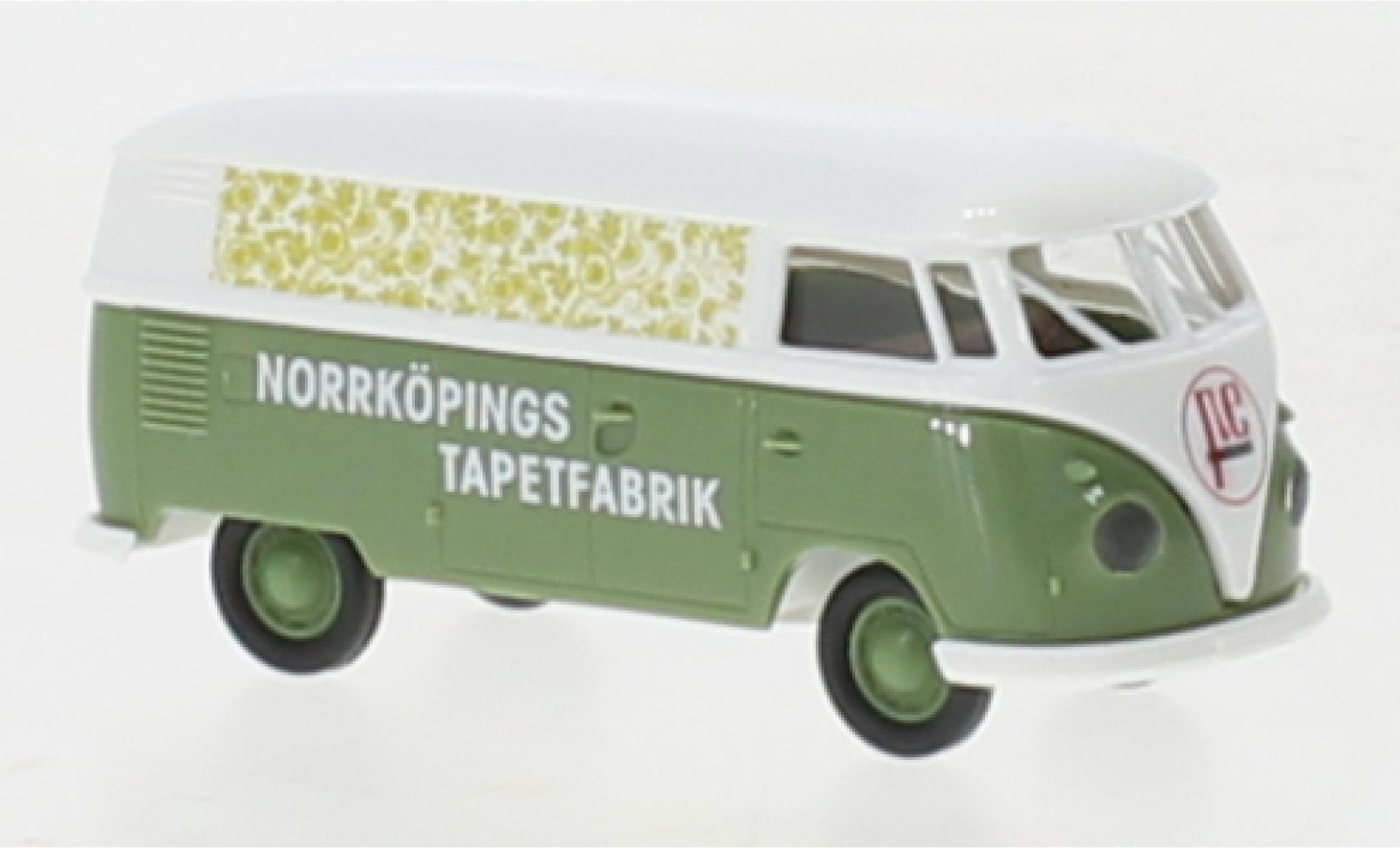 Volkswagen T1 1/87 Brekina b bestelwagen Norrk&ouml;pings Tapetfabrik 1960 modelauto