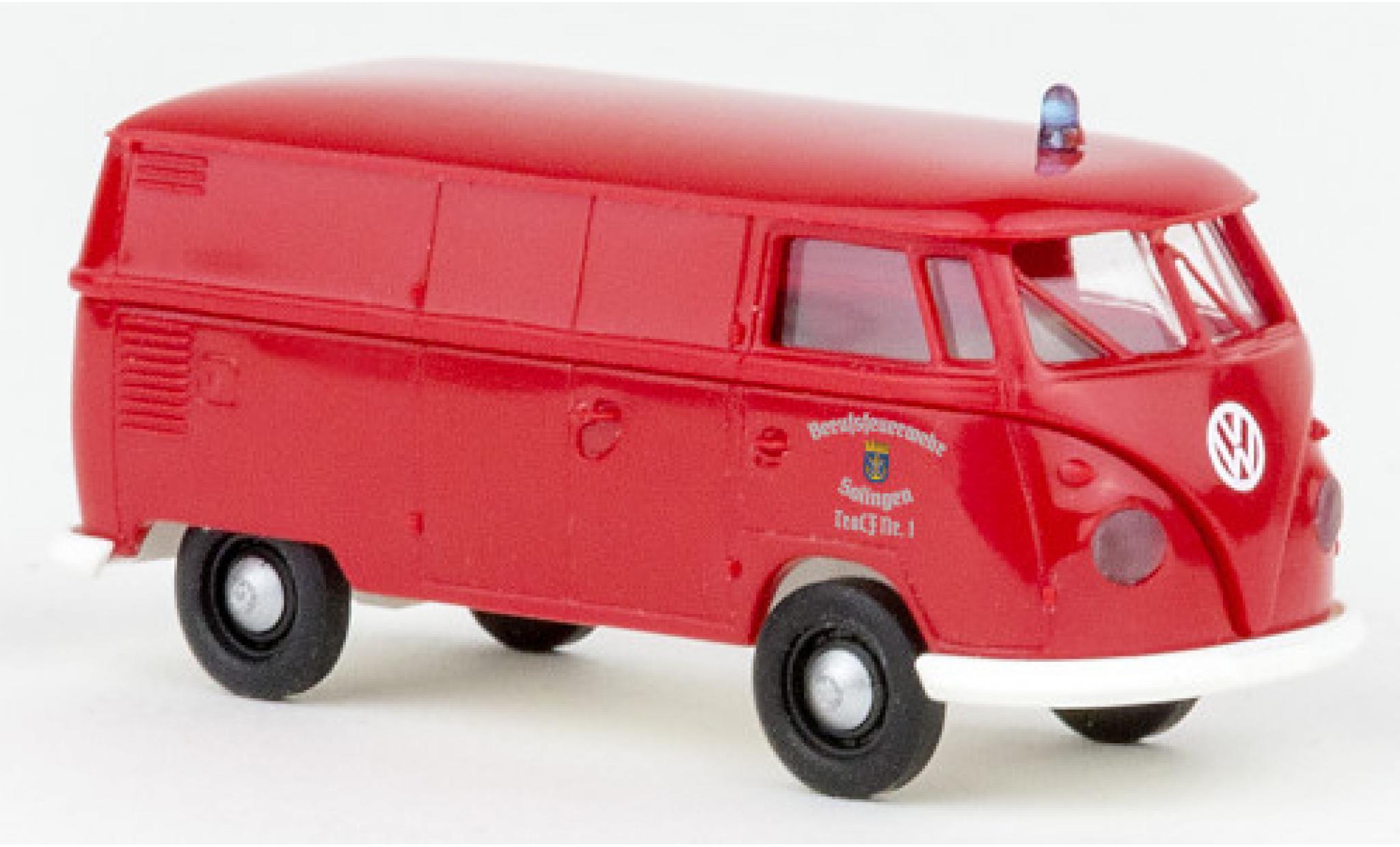 Volkswagen T1 1/87 Brekina b bestelwagen brandweer Solingen 1960 modelauto