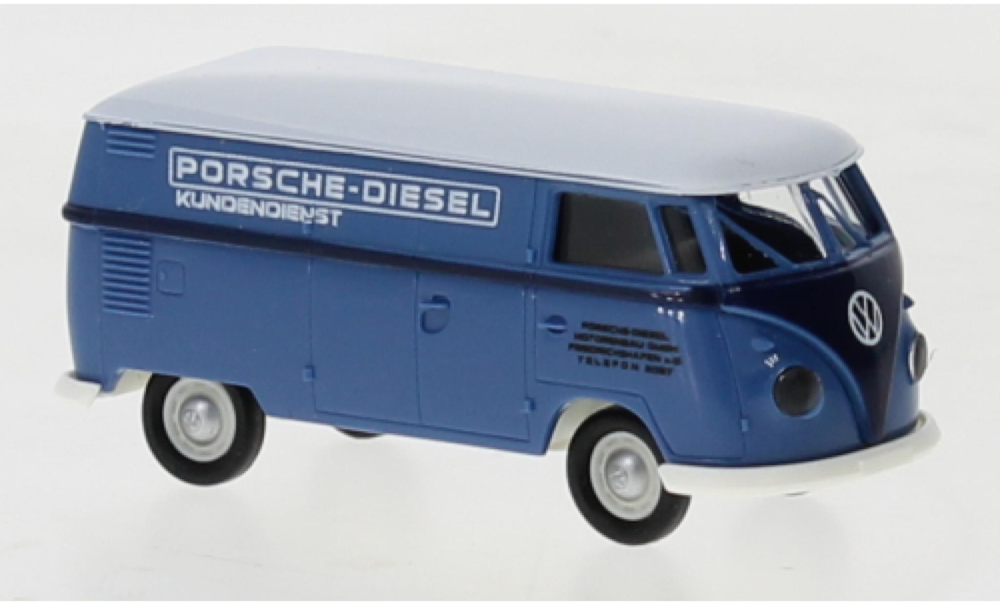 Volkswagen T1 1/87 Brekina b bestelwagen Porsche Diesel Porsche Diesel Service clients 1960 modelauto