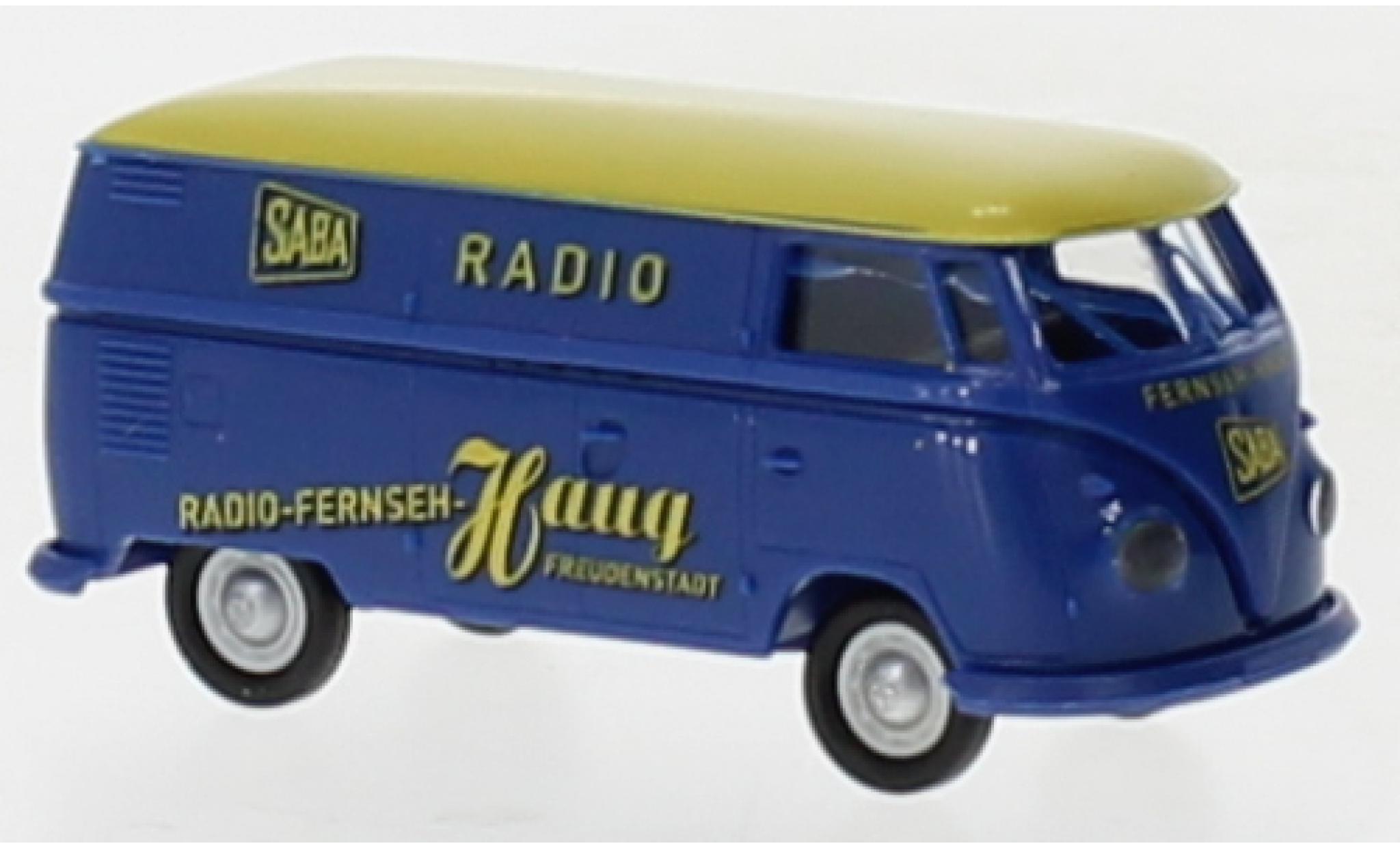 Volkswagen T1 1/87 Brekina b bestelwagen Saba Radio Haug 1960 modelauto