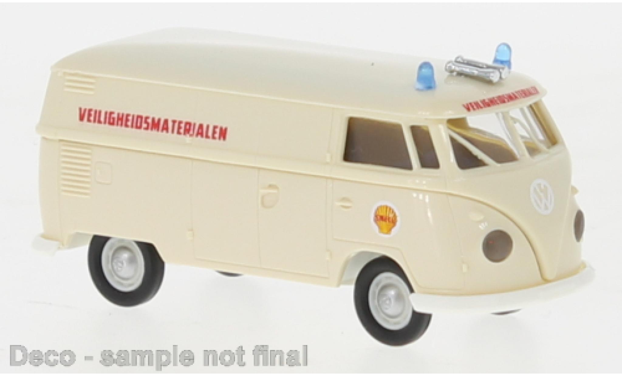 Volkswagen T1 1/87 Brekina b bestelwagen S Veiligheidsmaterialen 1960 modelauto