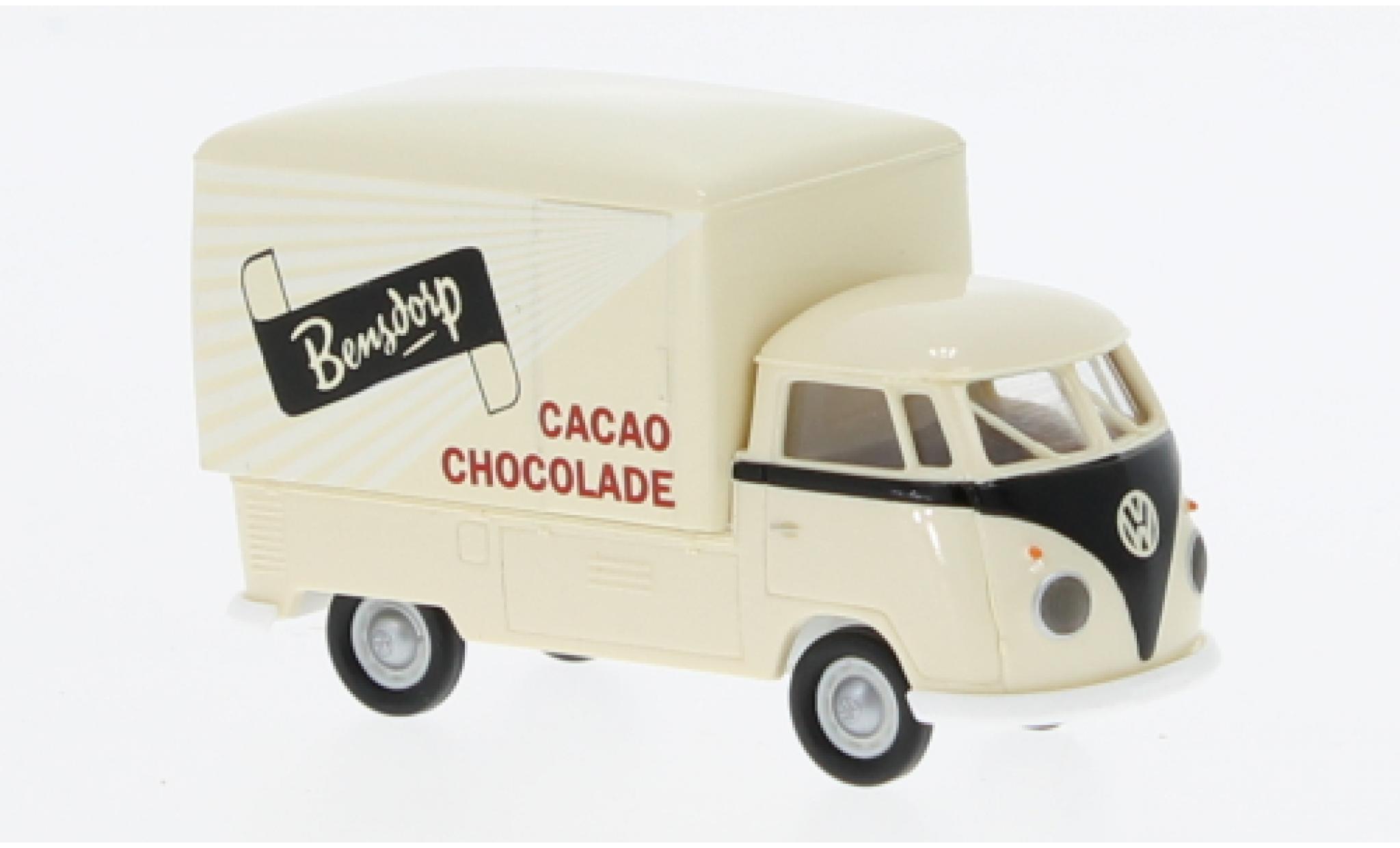 Volkswagen T1 1/87 Brekina b Gro&szlig;raum-wagon conteneur Bensdorp 1960 modelauto