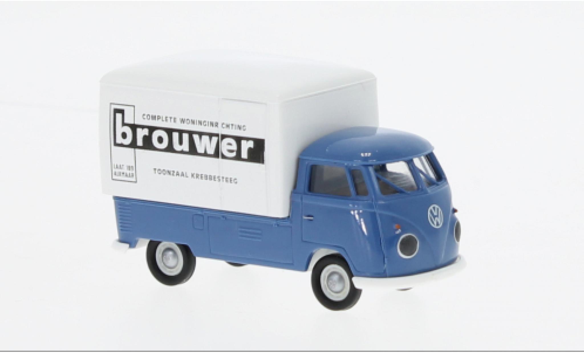 Volkswagen T1 1/87 Brekina b Gro&szlig;raum-wagon conteneur Brouwer 1960 modelauto
