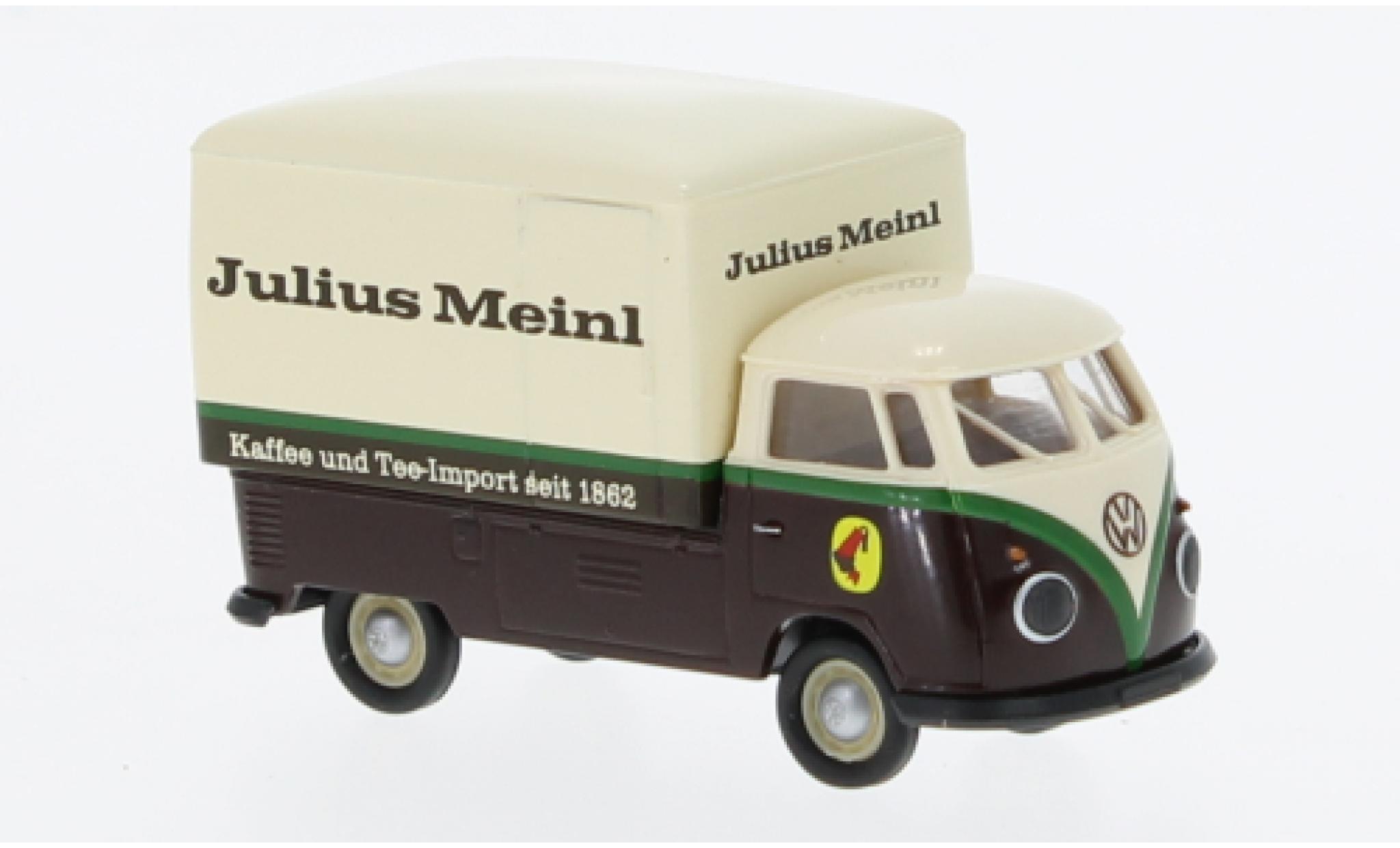 Volkswagen T1 1/87 Brekina b Gro&szlig;raum-wagon conteneur Julius Meinl 1960 modelauto