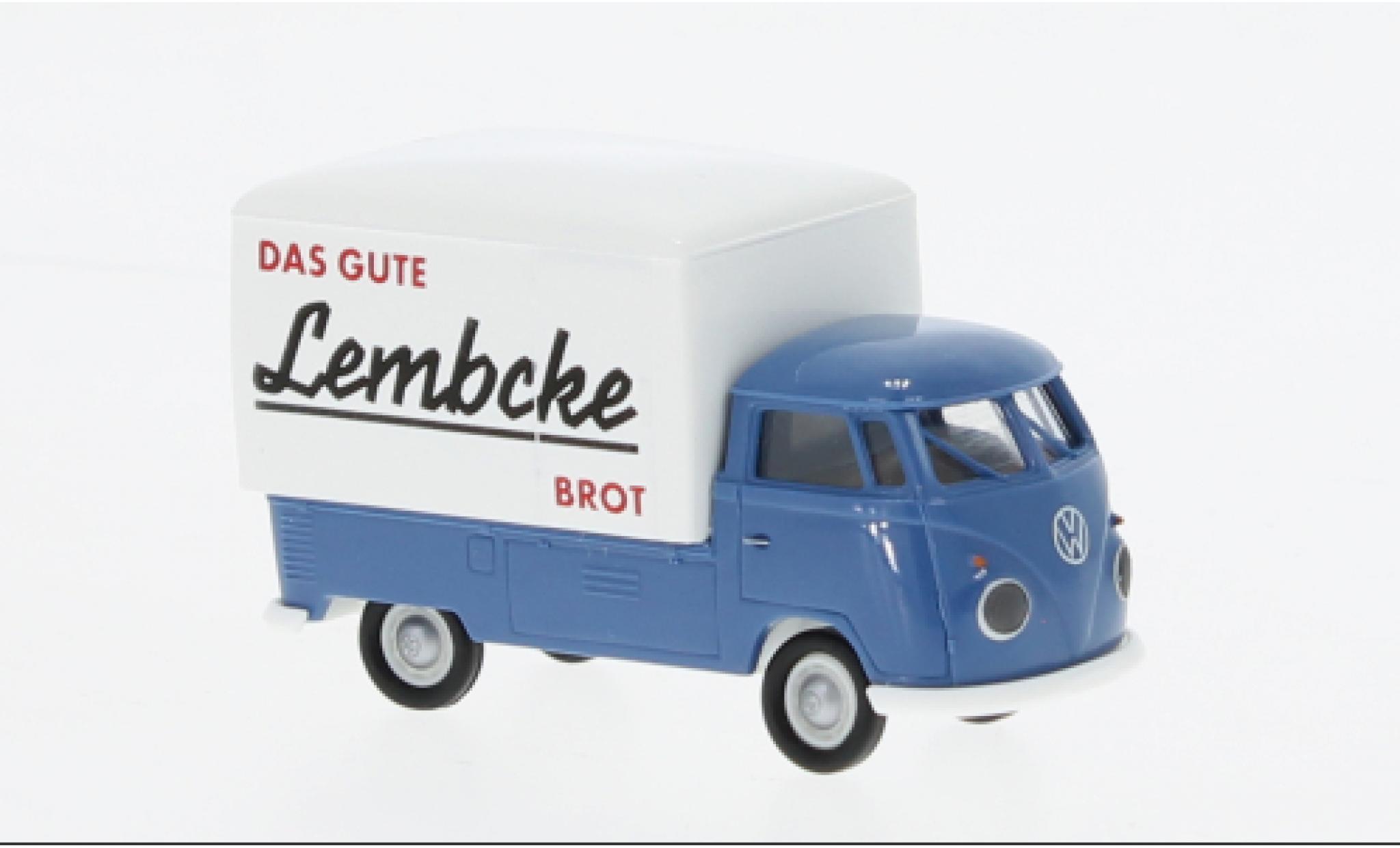 Volkswagen T1 1/87 Brekina b Gro&szlig;raum-wagon conteneur Lembcke Brood 1960 modelauto