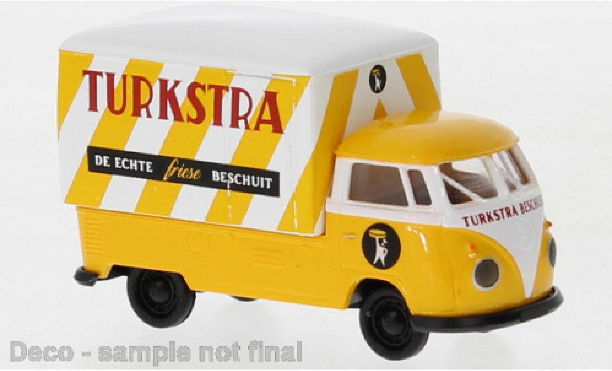 Volkswagen T1 1/87 Brekina b Gro&szlig;raum-wagon conteneur Turkstra Turkstra 1960 modelauto
