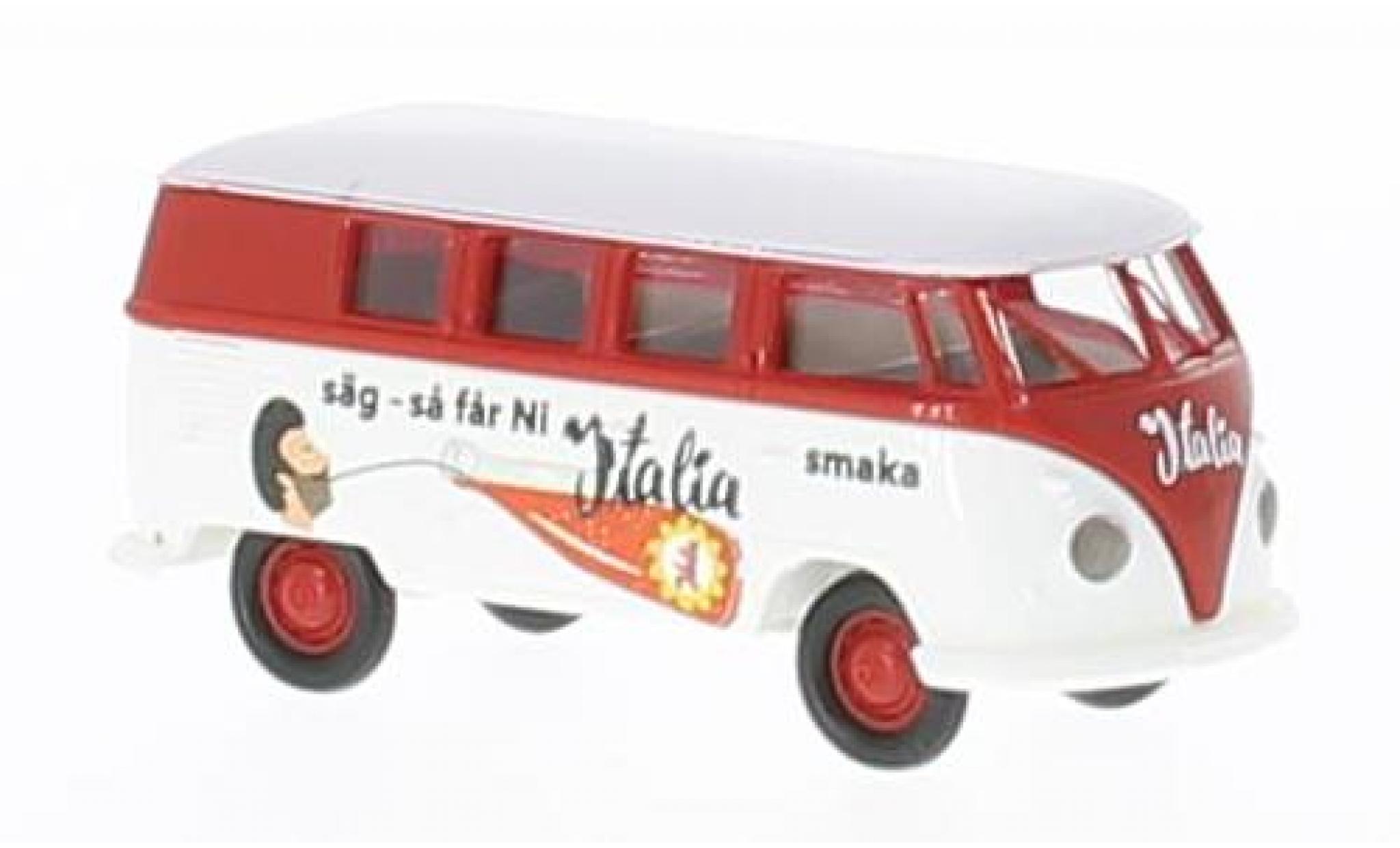 Volkswagen T1 1/87 Brekina b Italia-L&auml;skedryck modelauto