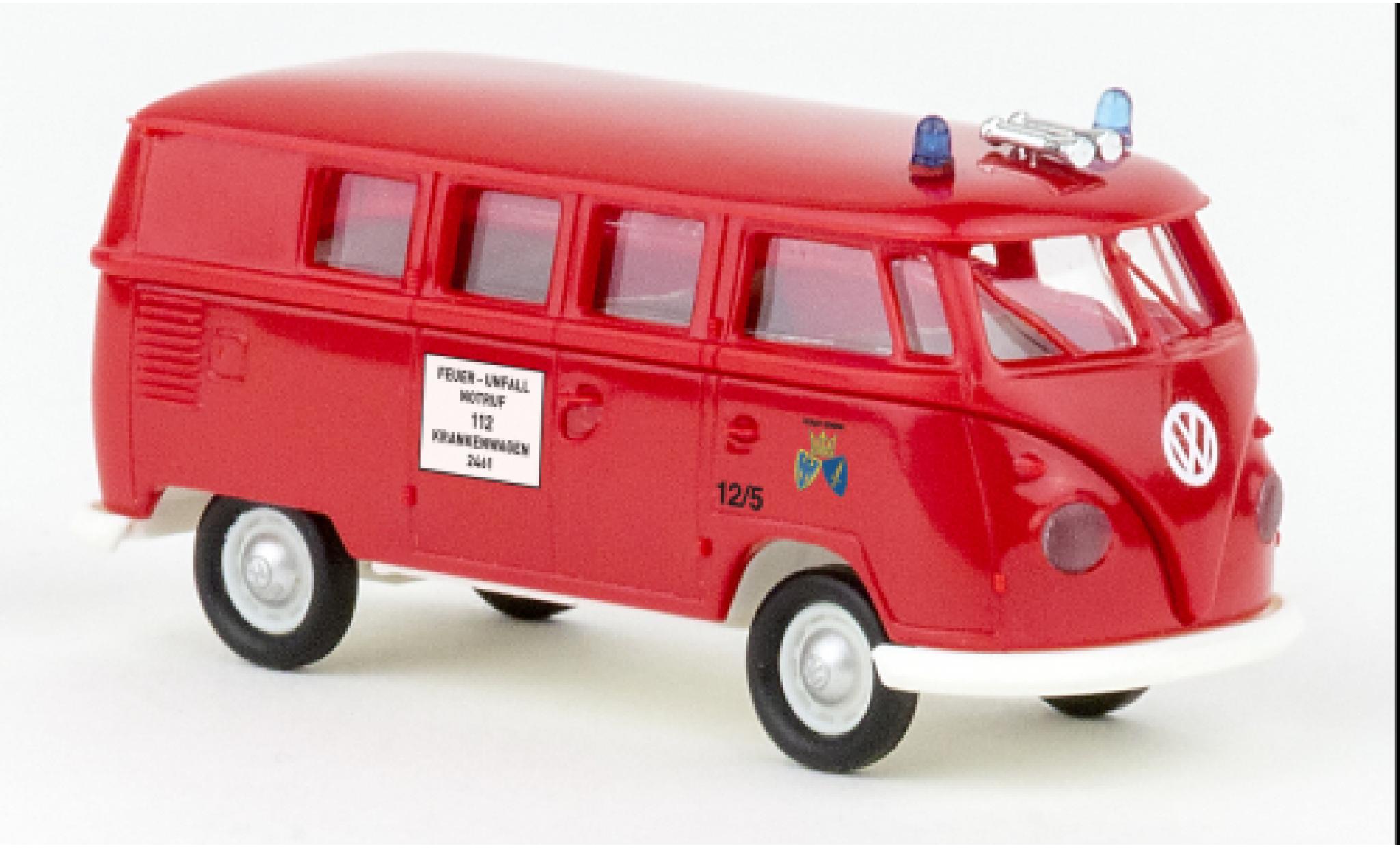 Volkswagen T1 1/87 Brekina b Stationwagen Brandweer Essen 1960 modelauto