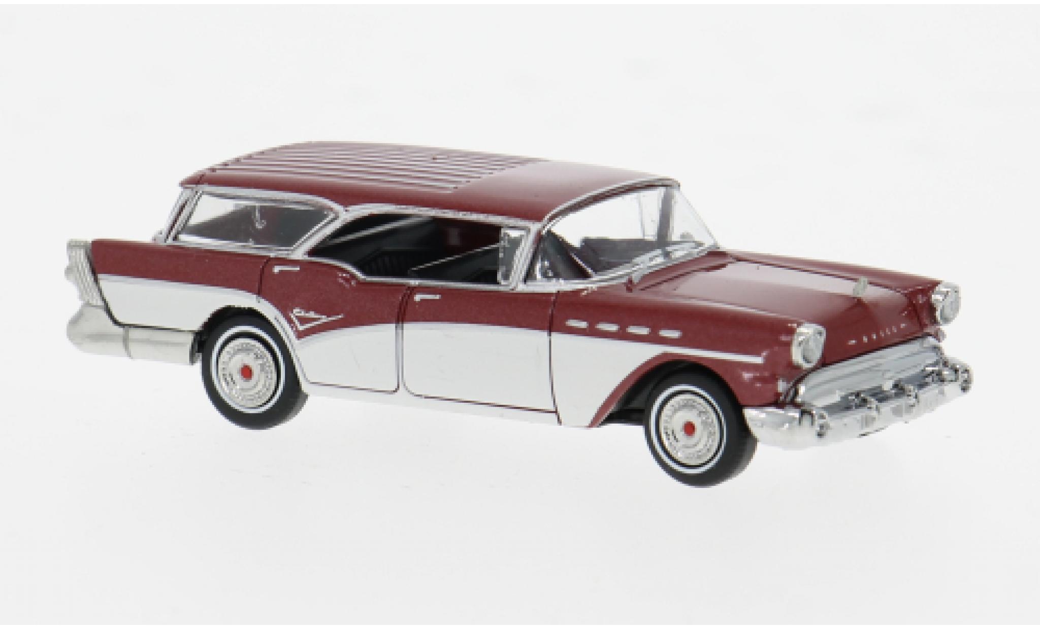 Buick Century 1/87 Brekina Caballero metallic rood/wit 1957 1:87 modelauto