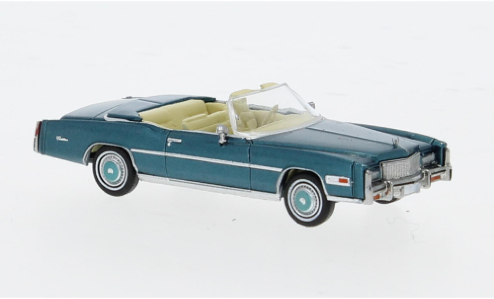 Cadillac Eldorado 1/87 Brekina Cabriolet metallic turquoise 1976 1:87 modelauto