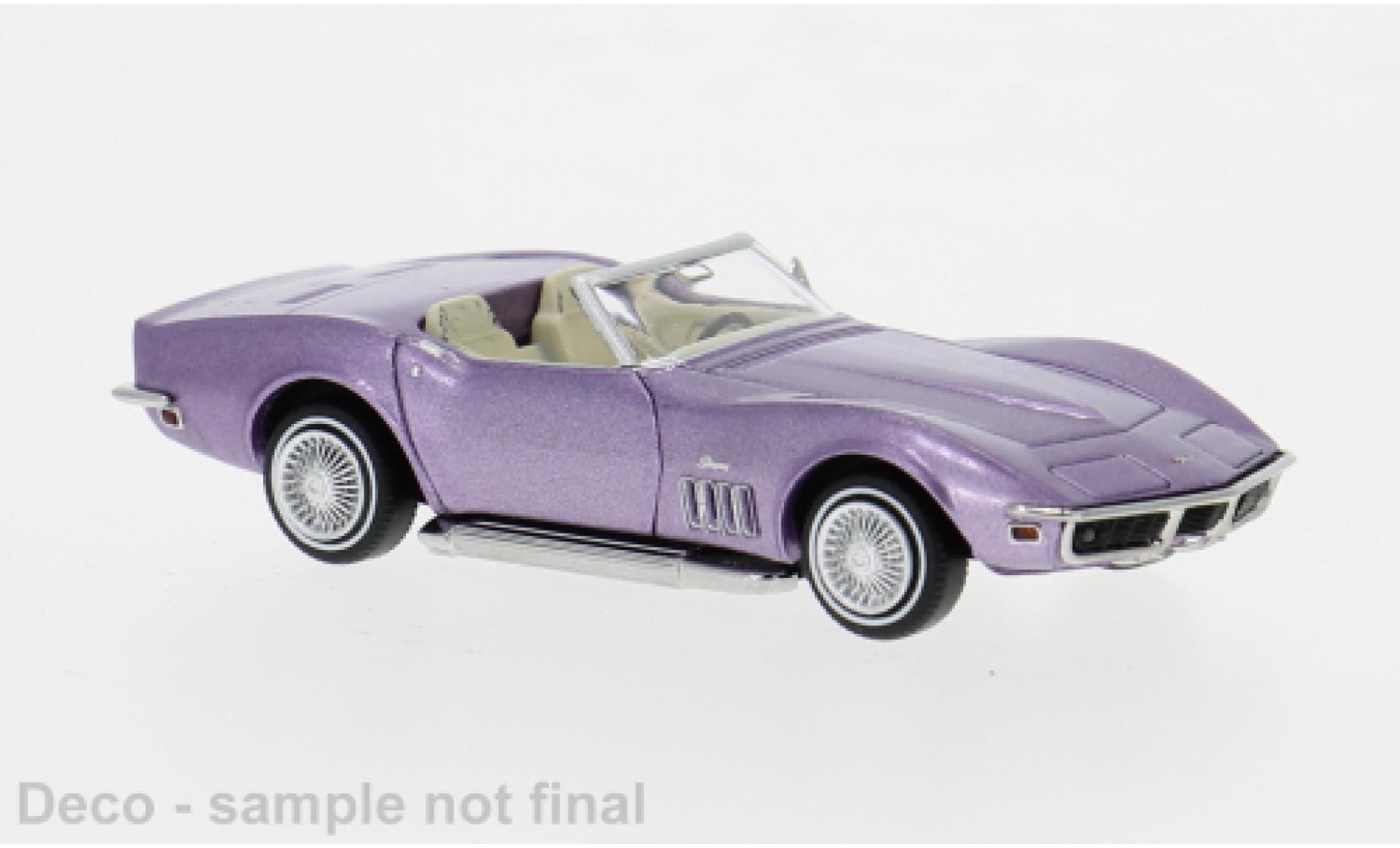 Chevrolet Corvette 1/87 Brekina C3 paars 1967 1:87 modelauto