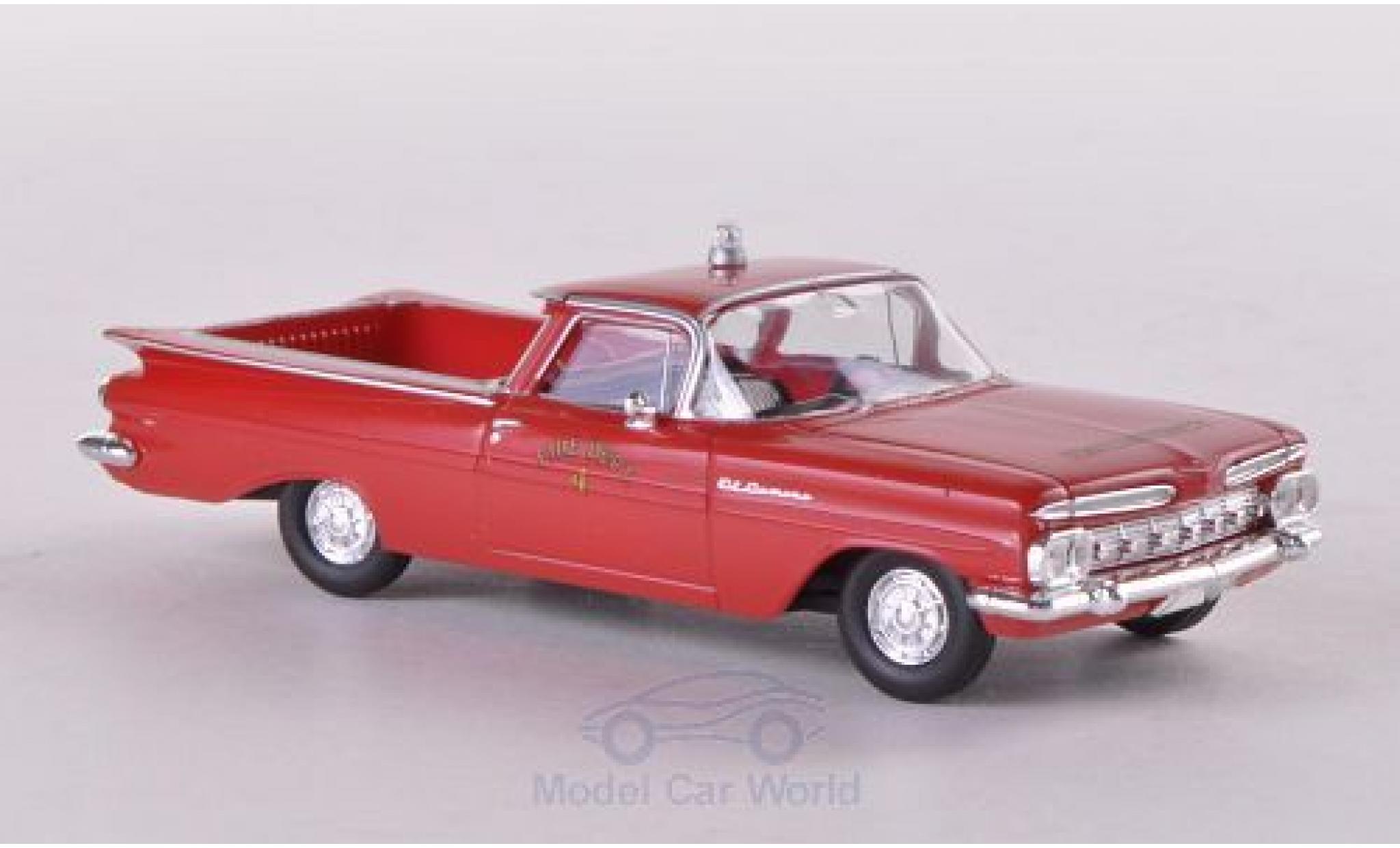 Chevrolet El Camino 1/87 Brekina Fire Department Brandweer (USA) modelauto