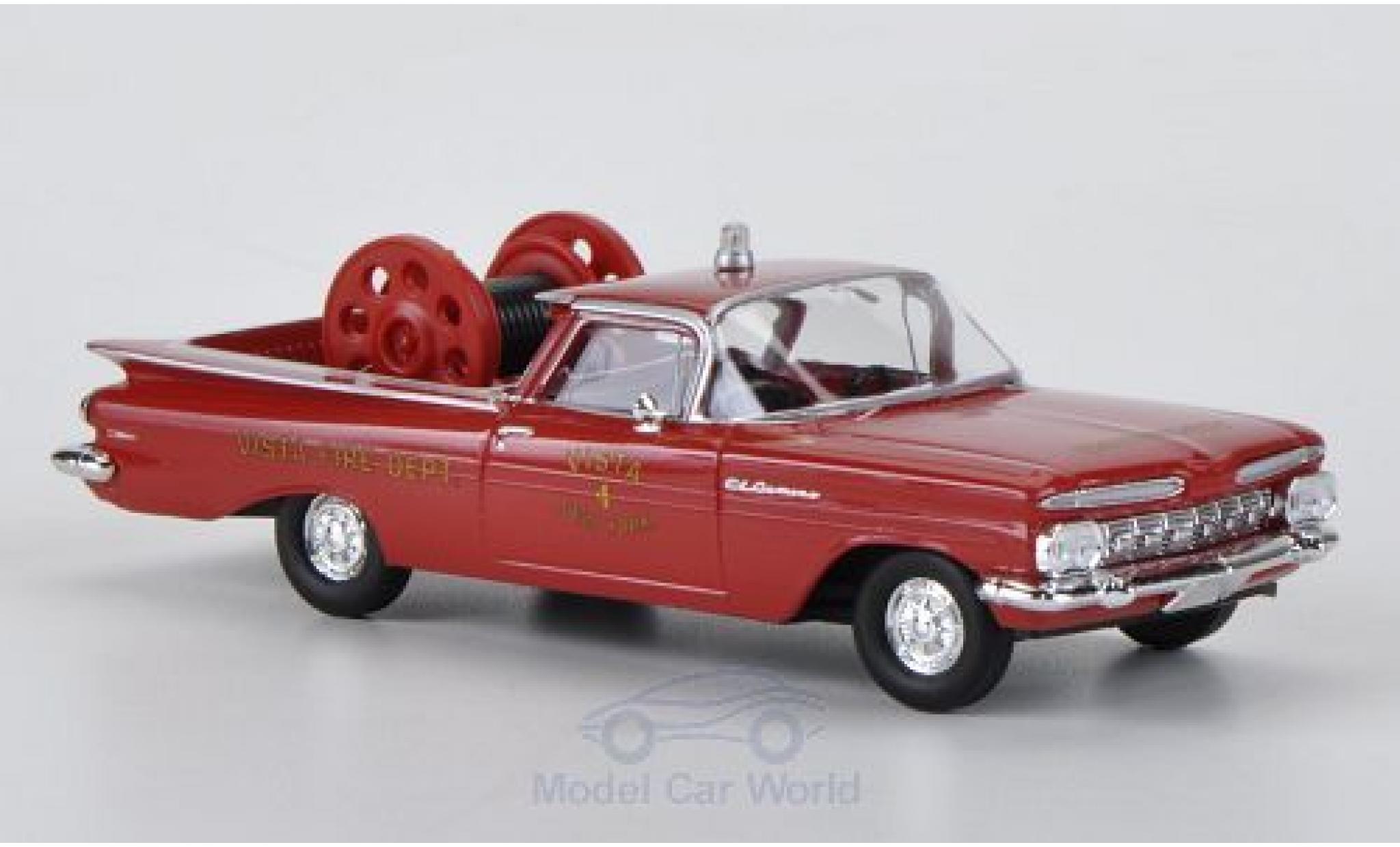 Chevrolet El Camino 1/87 Brekina Fire Rescue - Vista New York Brandweer (US modelauto
