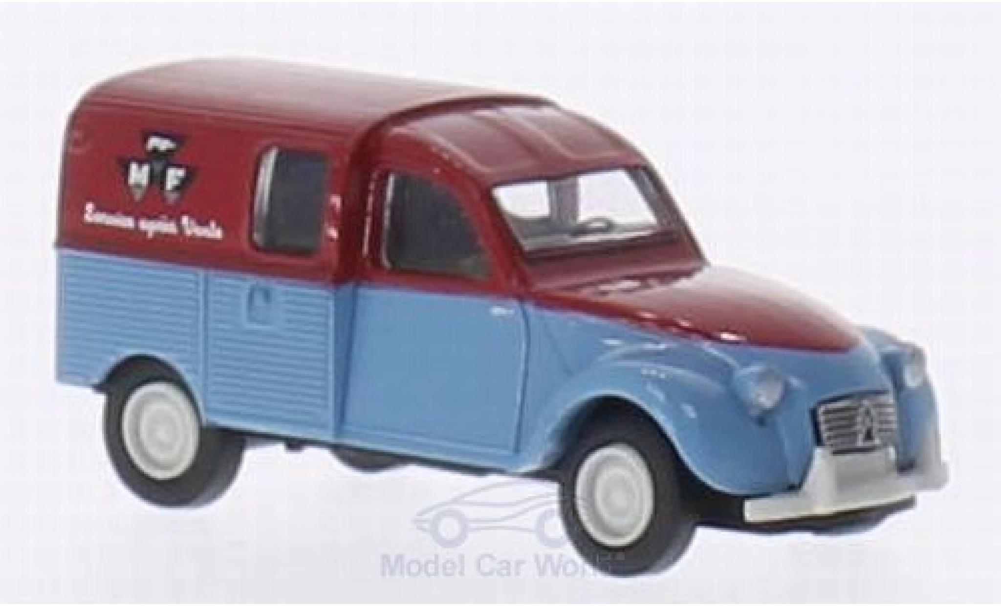 Citroen 2CV 1/87 Brekina AZU Massey Ferguson modelauto